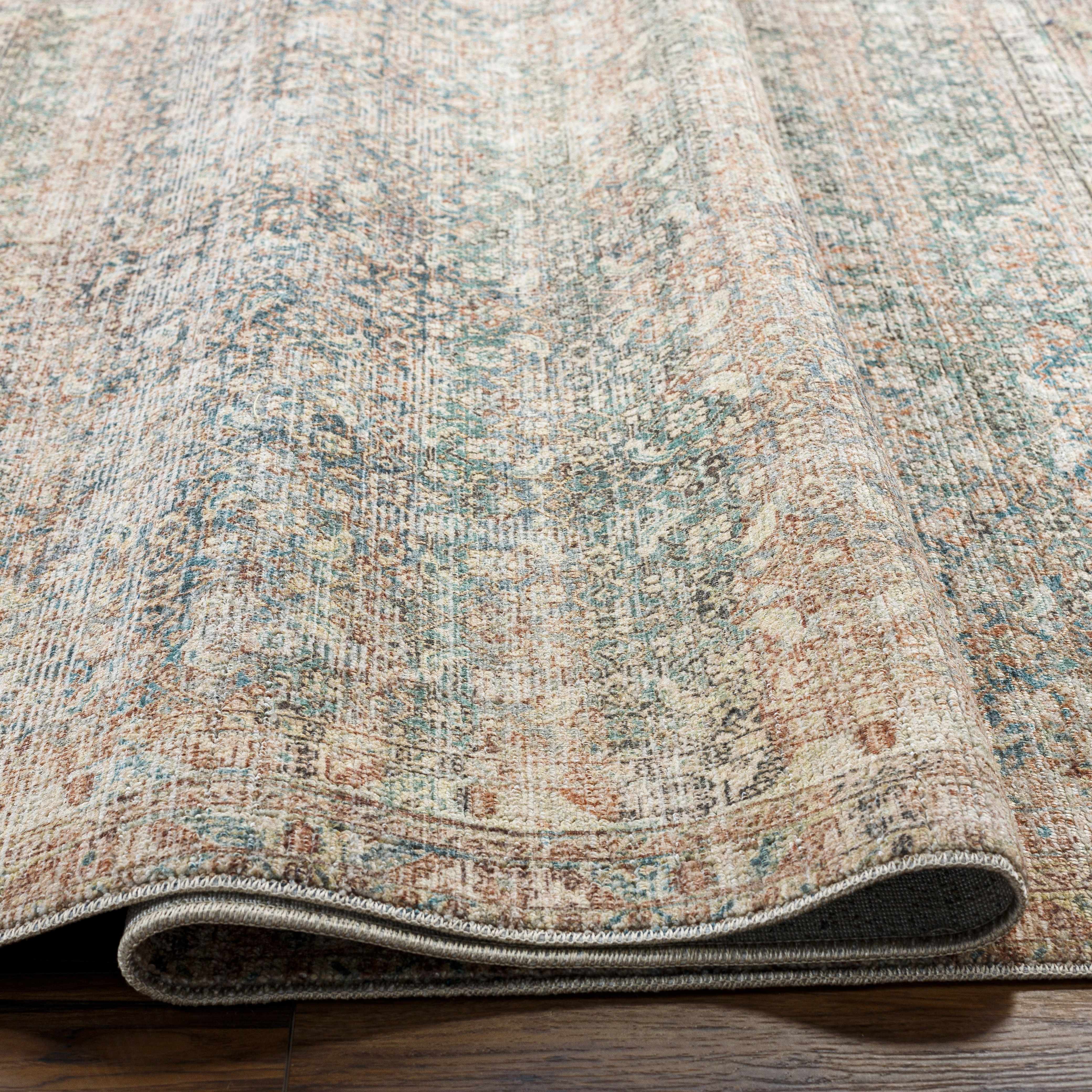 Marlene Damask Beige & Green Area Rug - Becki Owens x Livabliss - Image 11
