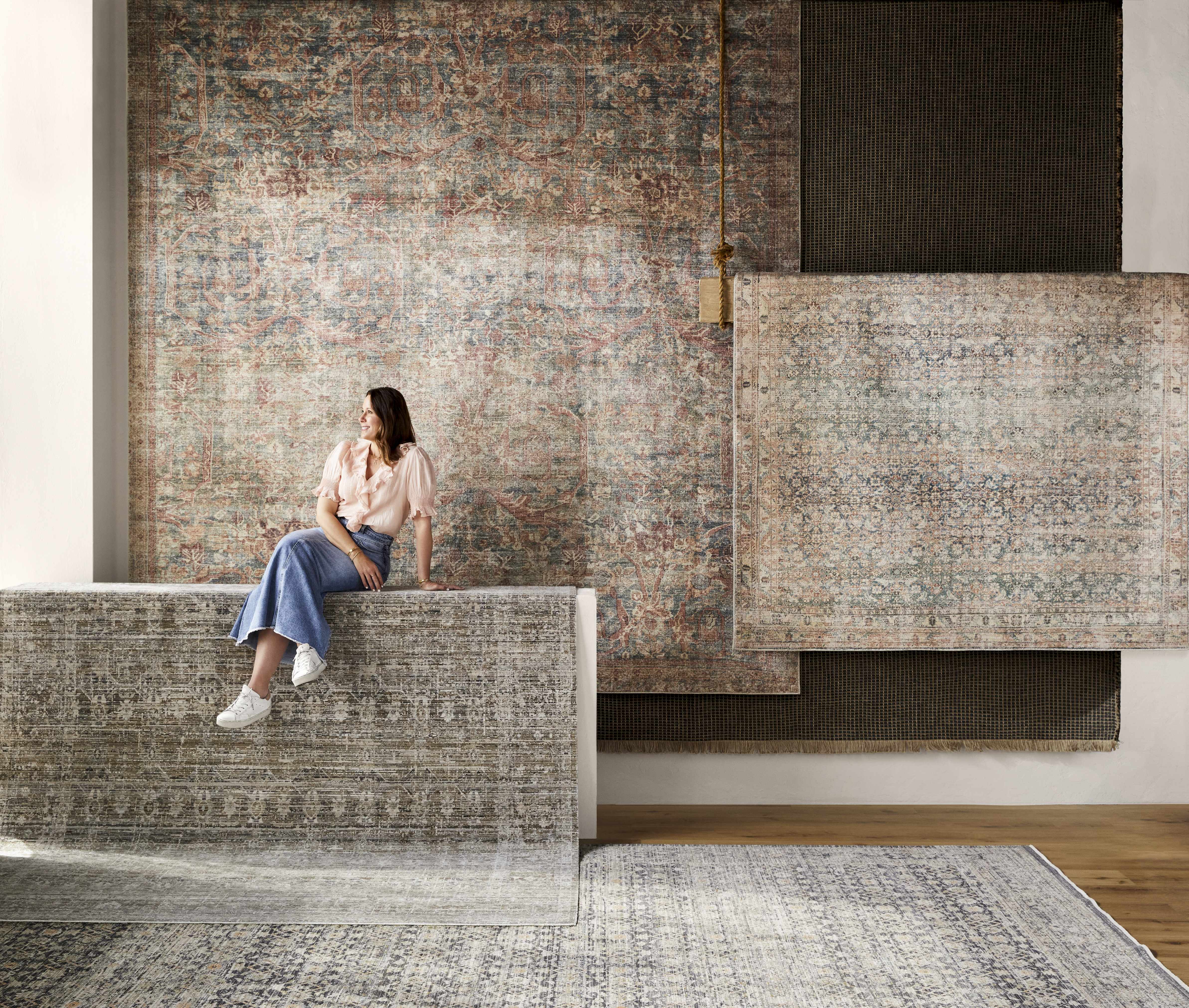 Marlene Damask Beige & Green Area Rug - Becki Owens x Livabliss - Image 3