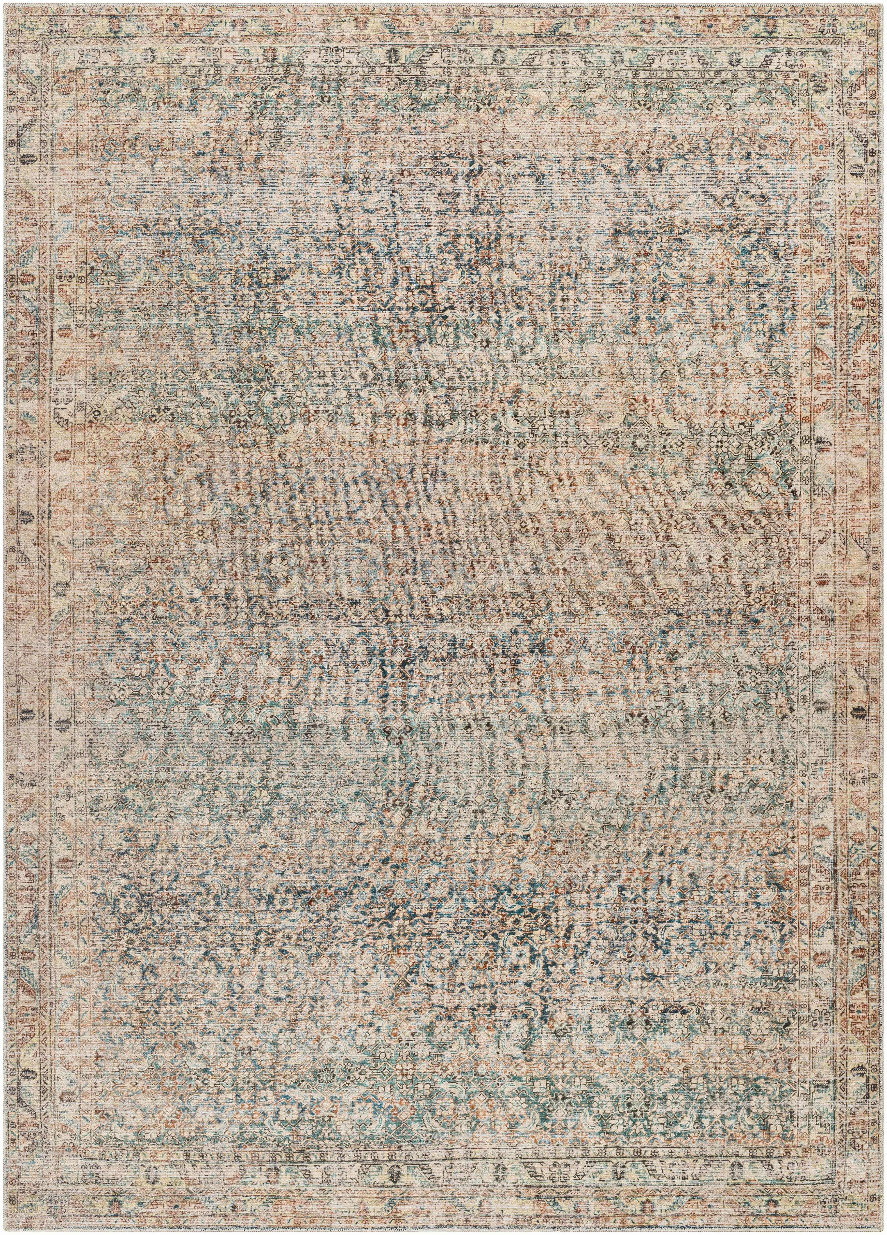 Marlene Damask Beige & Green Area Rug - Becki Owens x Livabliss - Image 4