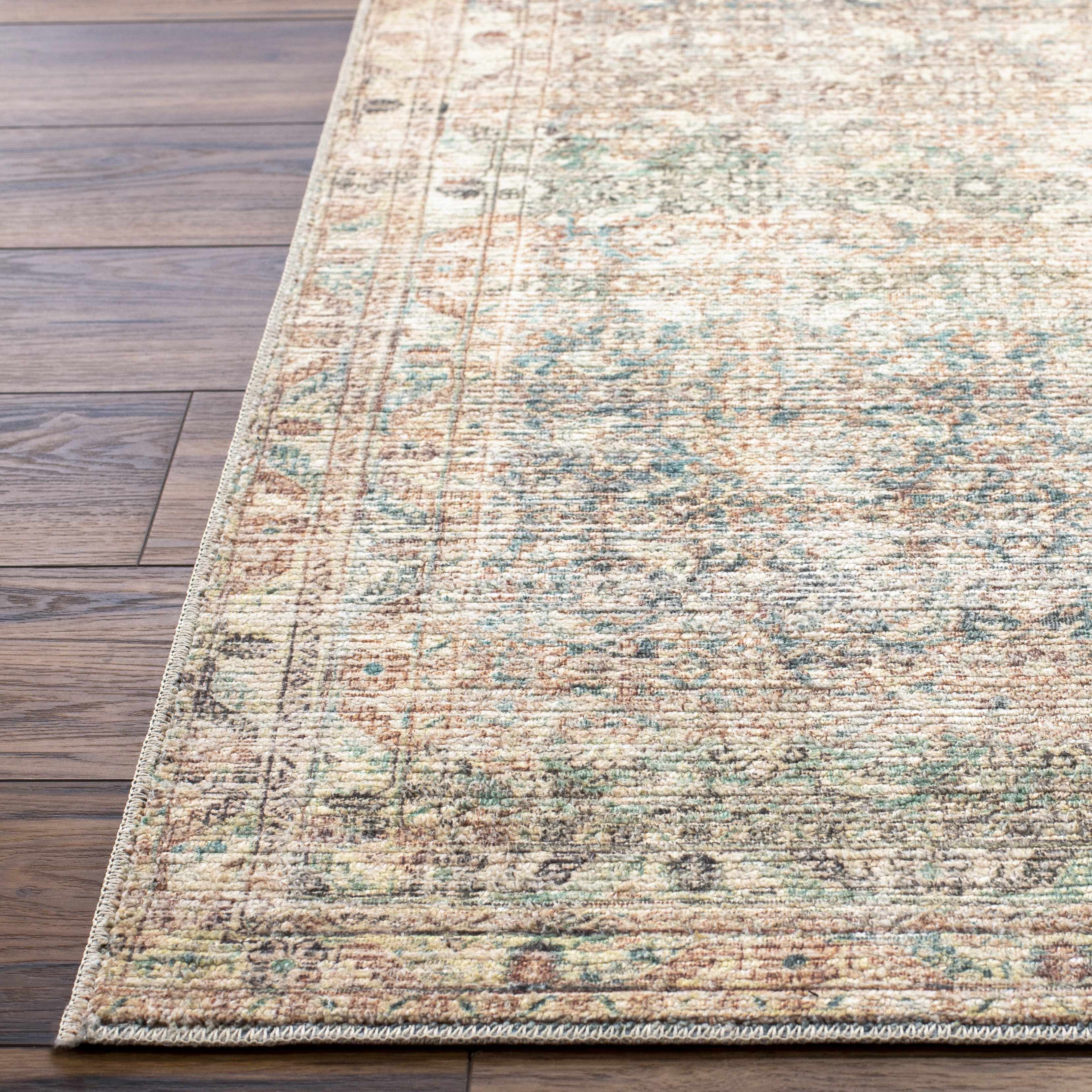 Marlene Damask Beige & Green Area Rug - Becki Owens x Livabliss - Image 7