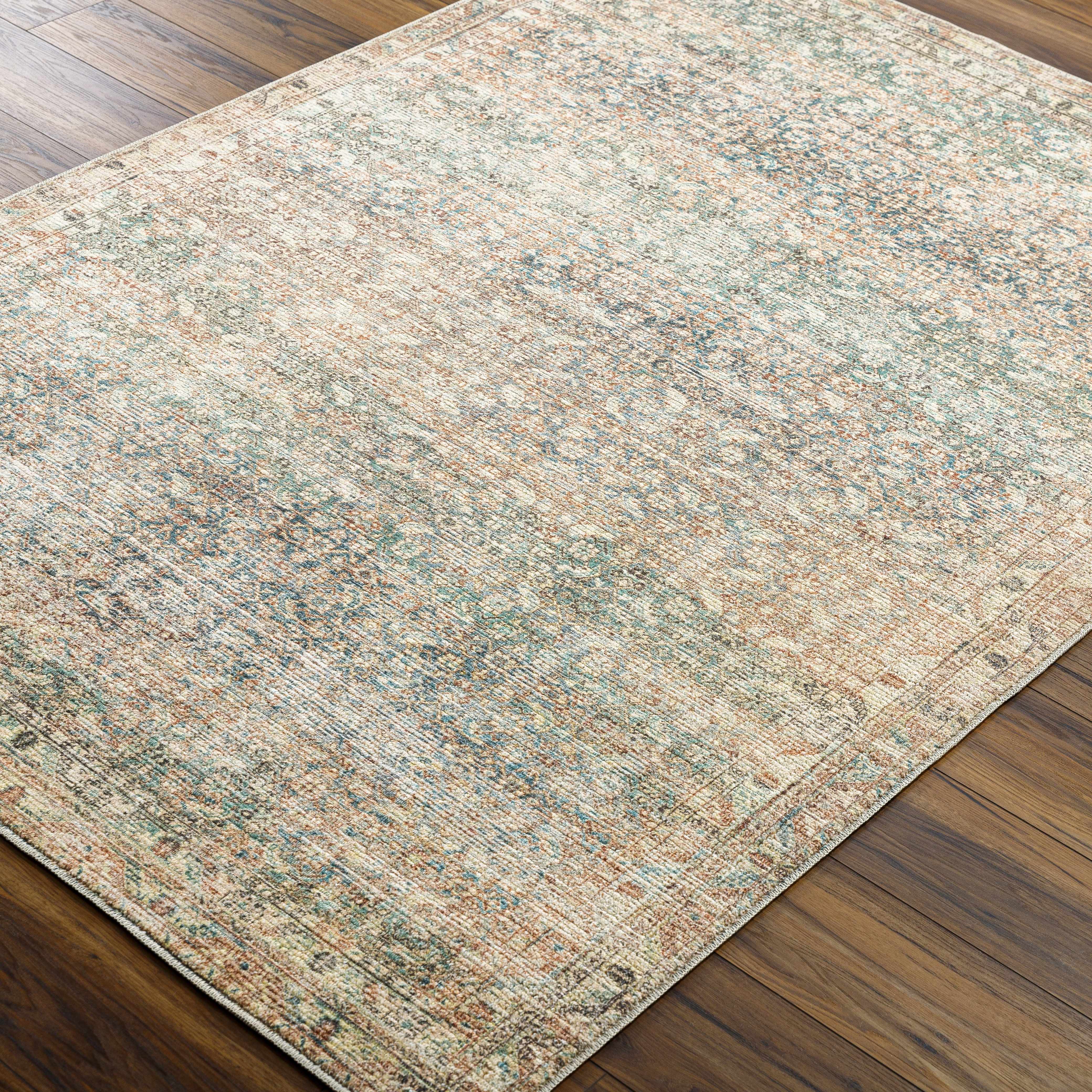 Marlene Damask Beige & Green Area Rug - Becki Owens x Livabliss - Image 8