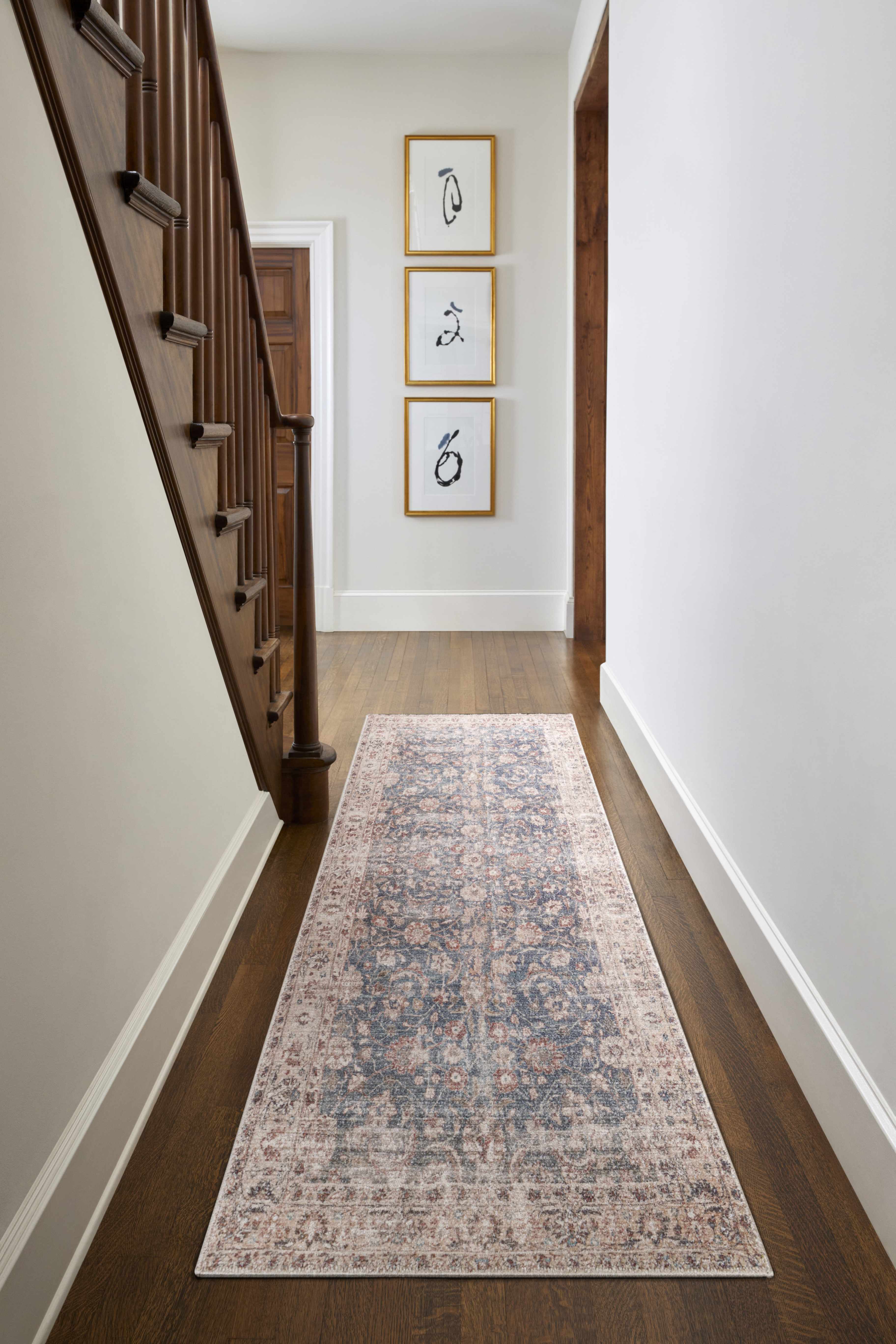 Marlene Damask Beige & Navy Area Rug - Becki Owens x Livabliss - Image 3