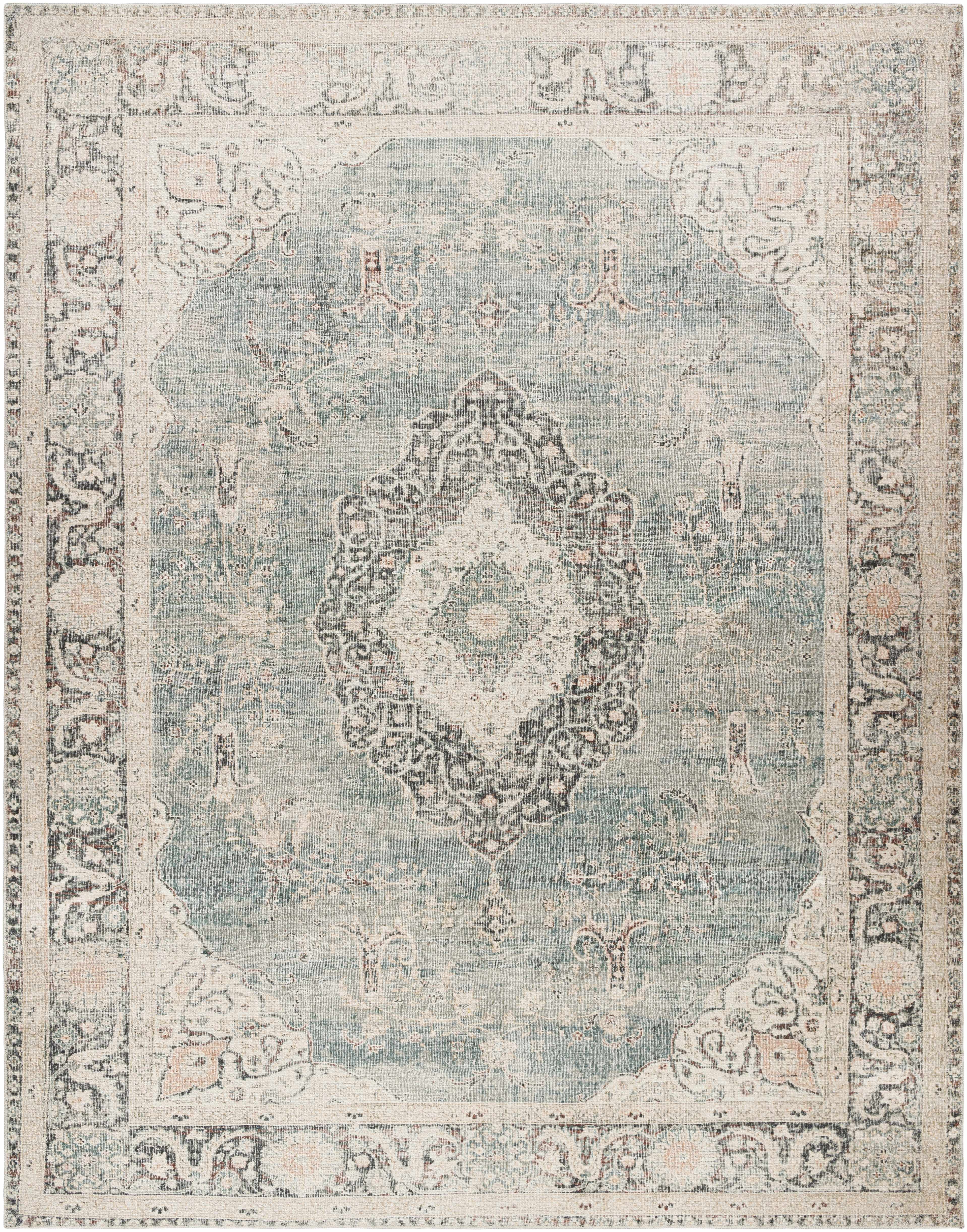 Marlene Medallion Blue Area Rug - Becki Owens x Livabliss - Image 3