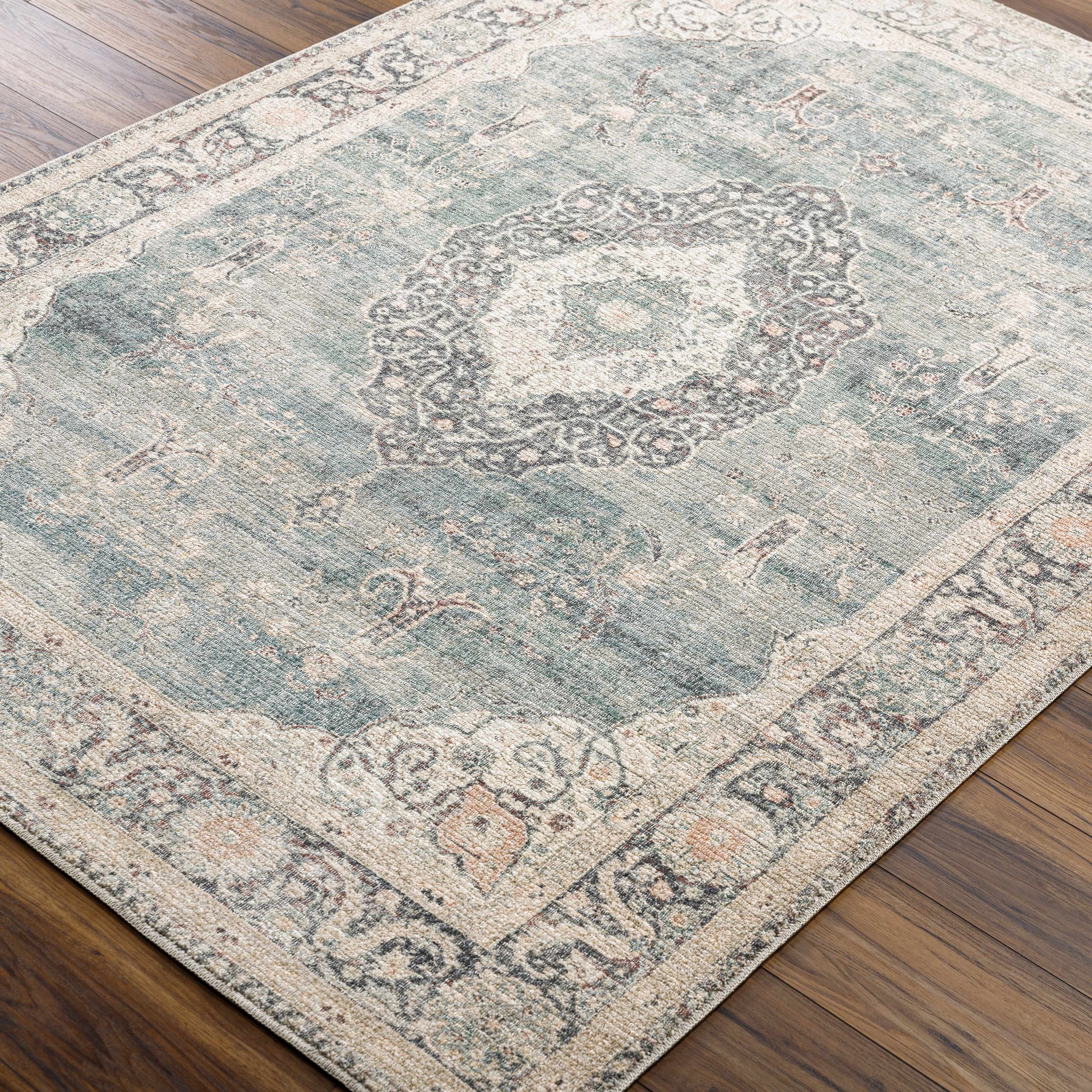 Marlene Medallion Blue Area Rug - Becki Owens x Livabliss - Image 6