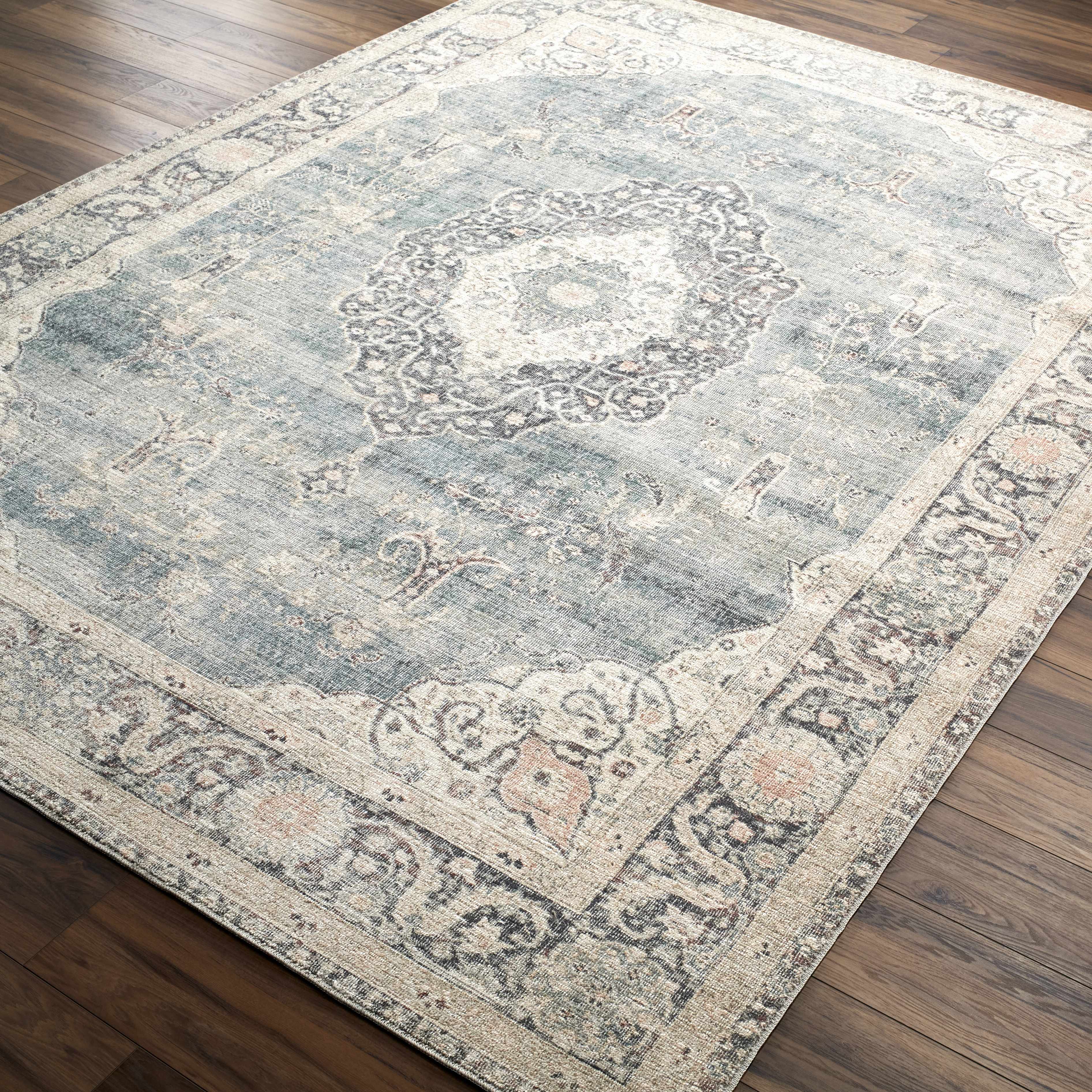 Marlene Medallion Blue Area Rug - Becki Owens x Livabliss - Image 7