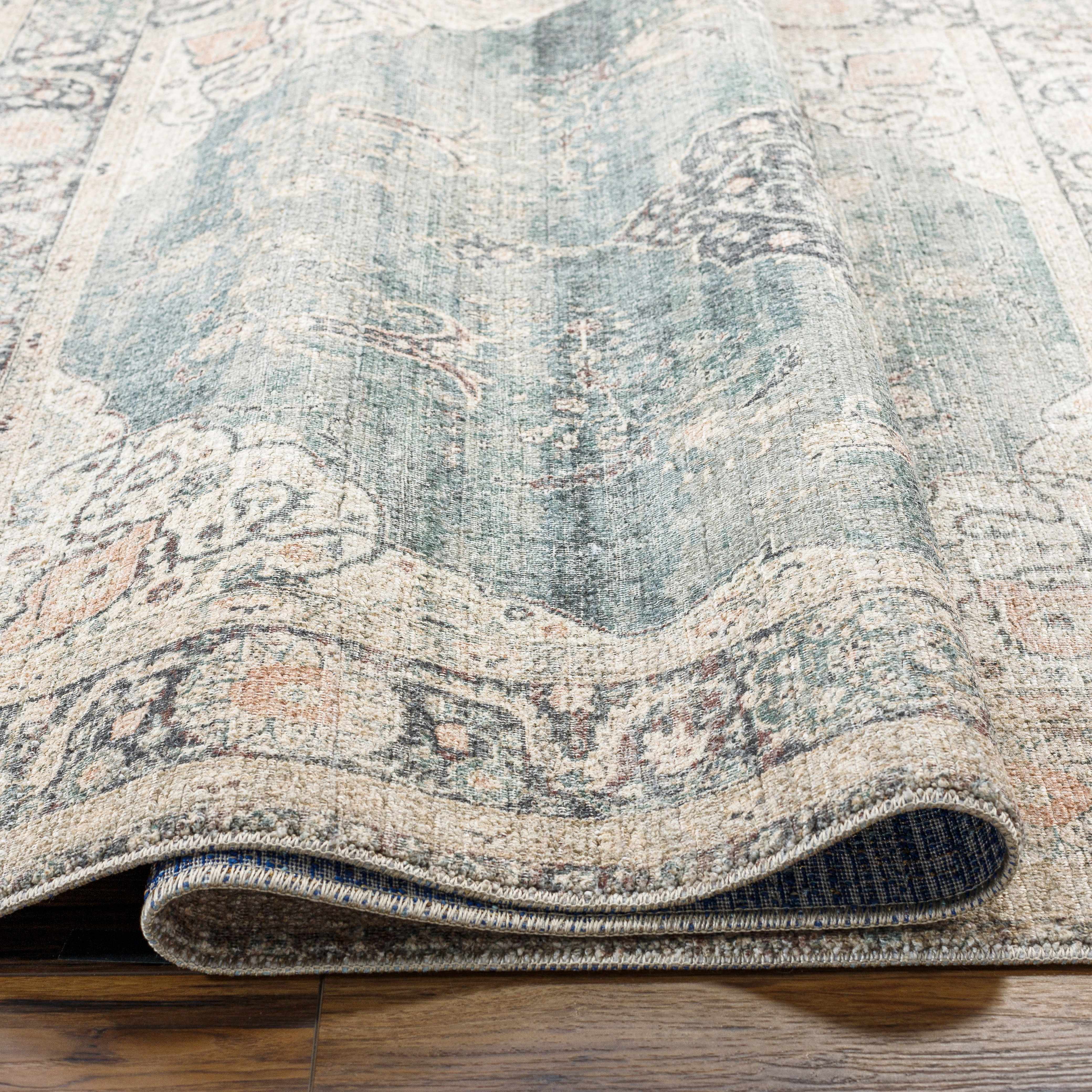 Marlene Medallion Blue Area Rug - Becki Owens x Livabliss - Image 9