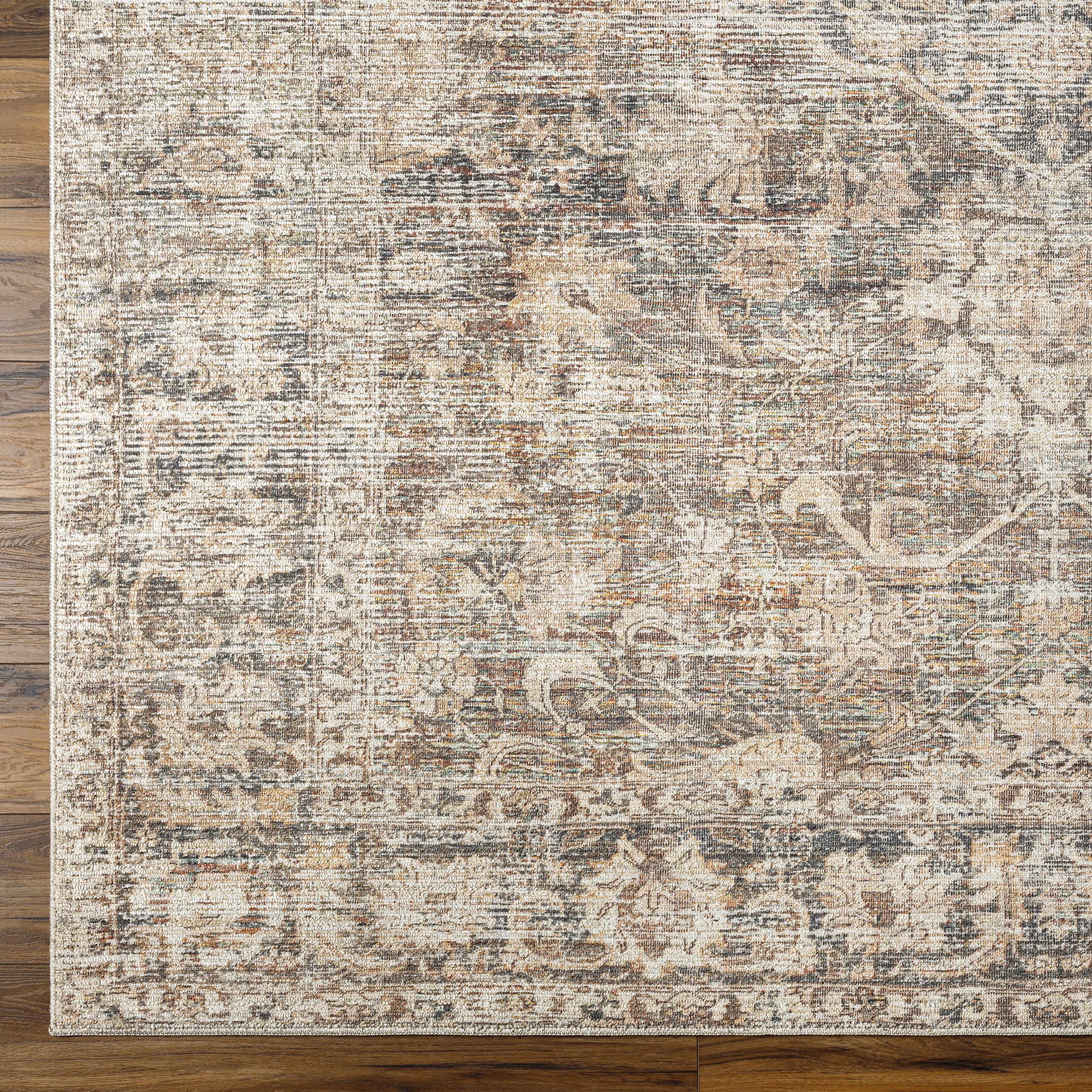 Marlene Medallion Brown Area Rug - Becki Owens x Livabliss - Image 12