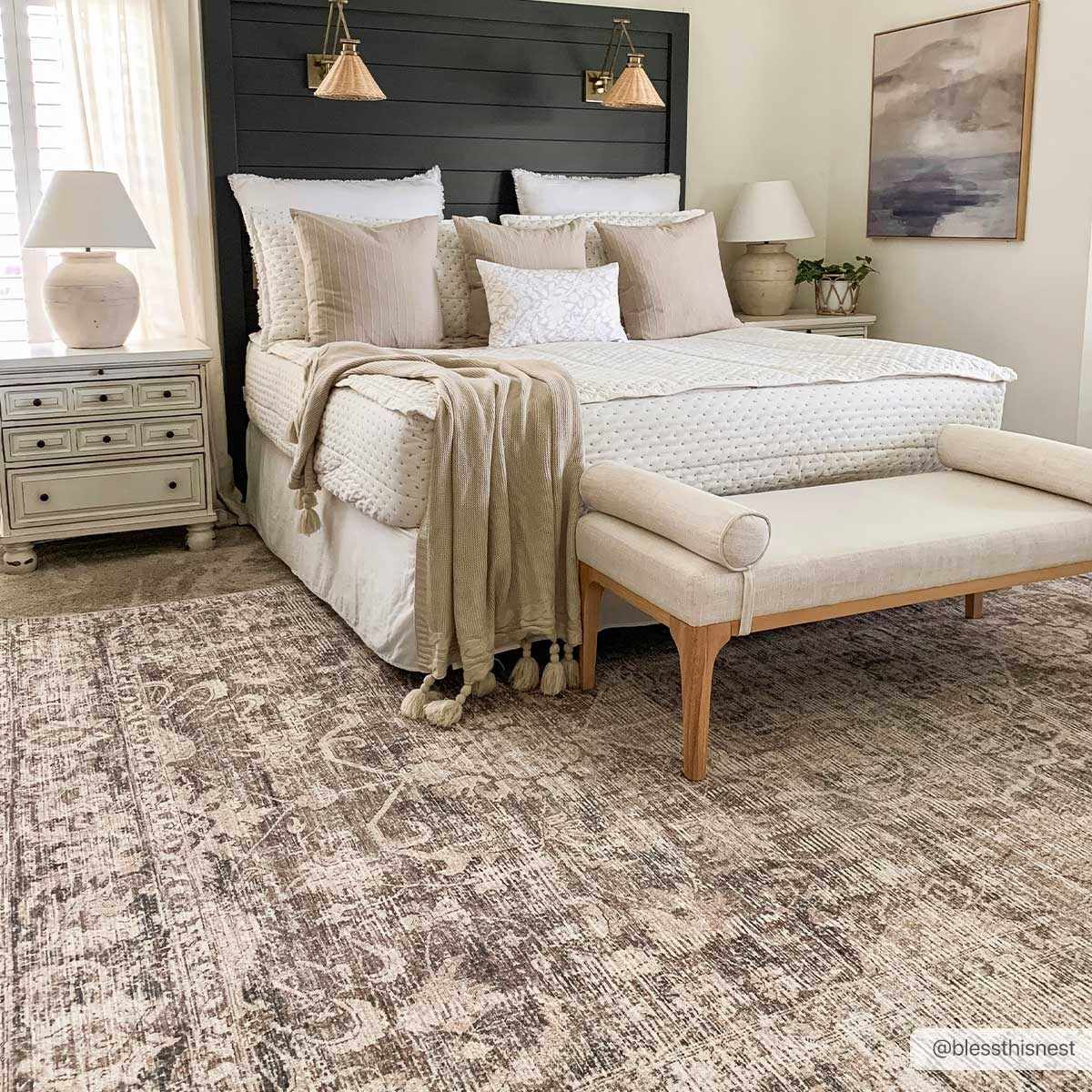 Marlene Medallion Brown Area Rug - Becki Owens x Livabliss - Image 2