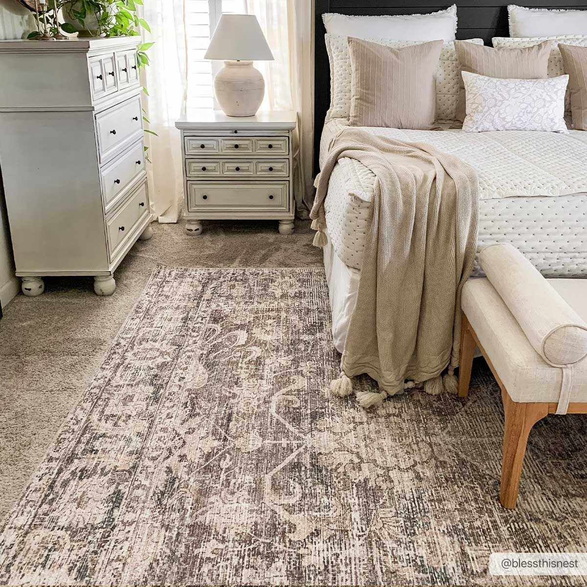 Marlene Medallion Brown Area Rug - Becki Owens x Livabliss - Image 6