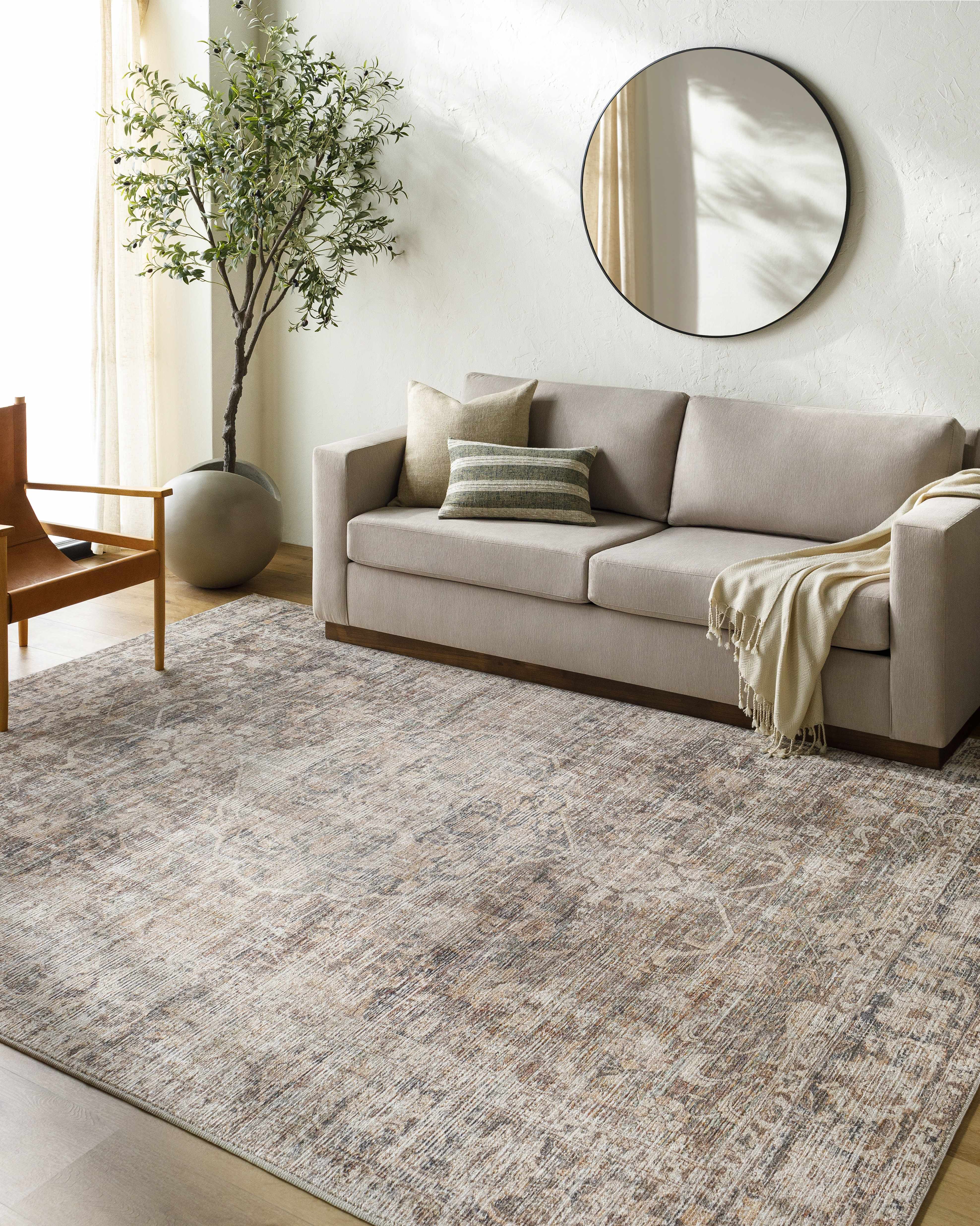 Marlene Medallion Brown Area Rug - Becki Owens x Livabliss - Image 8