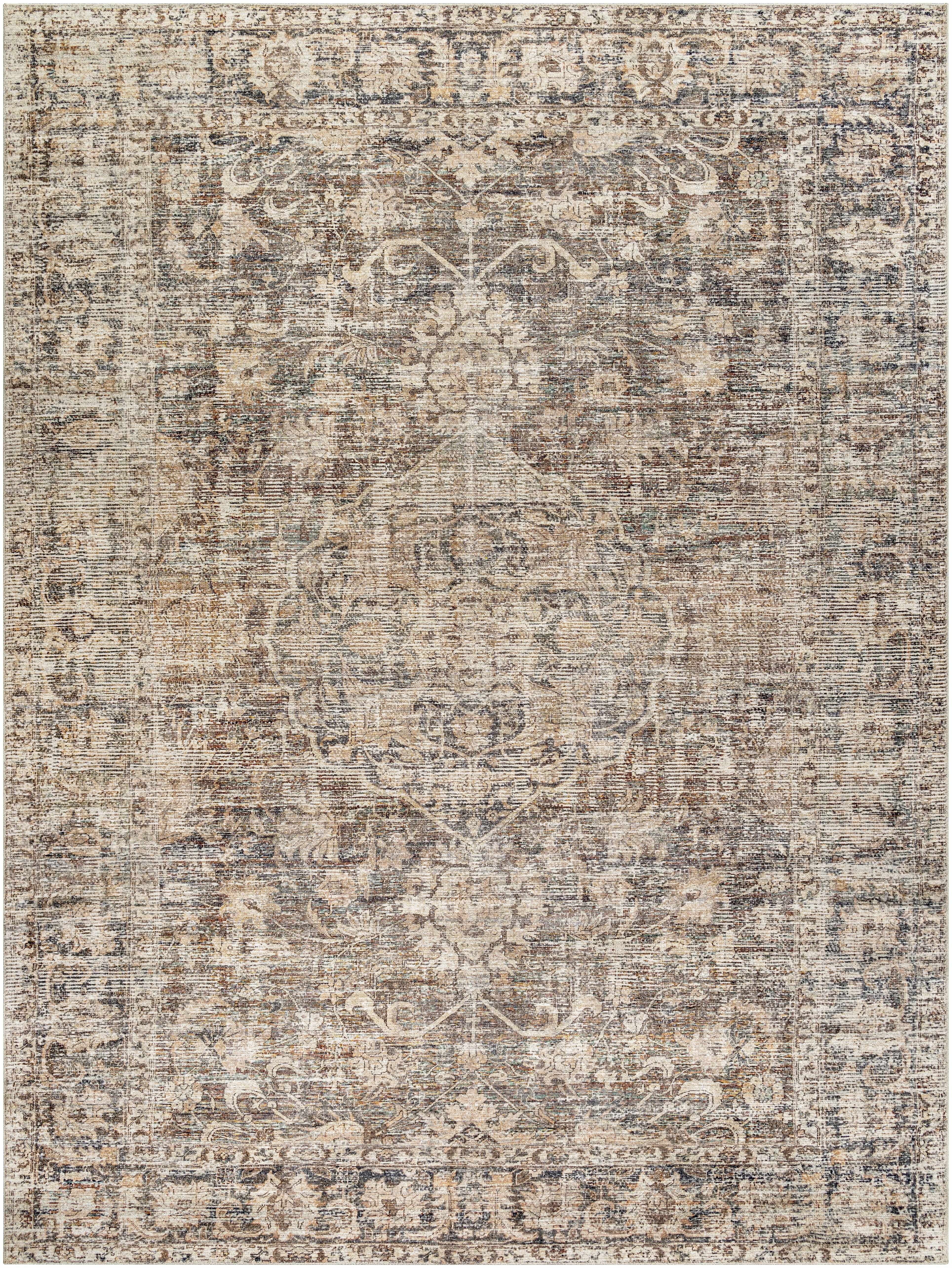 Marlene Medallion Brown Area Rug - Becki Owens x Livabliss - Image 9