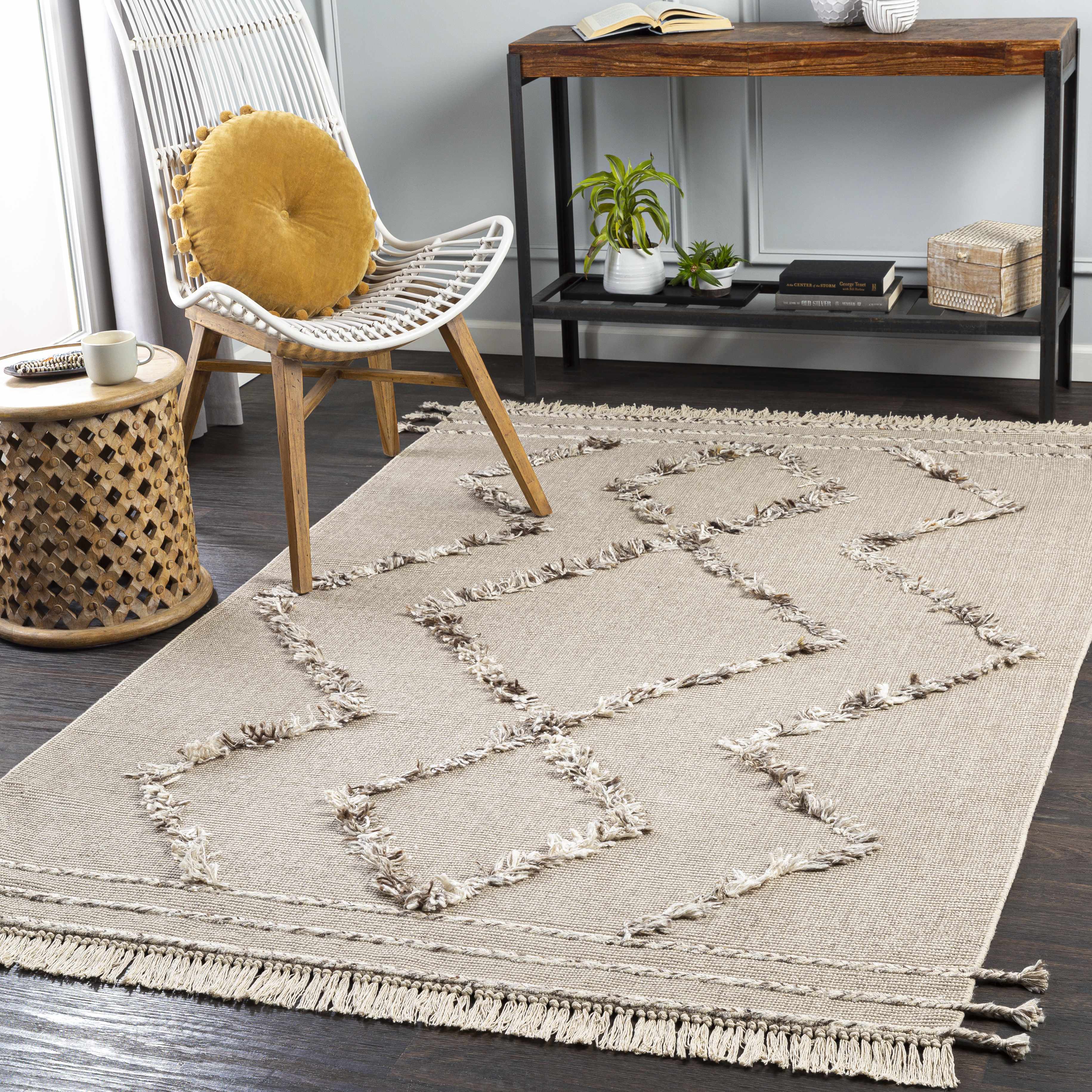 Marleston Taupe High-Low Rug - Clearance - Image 2