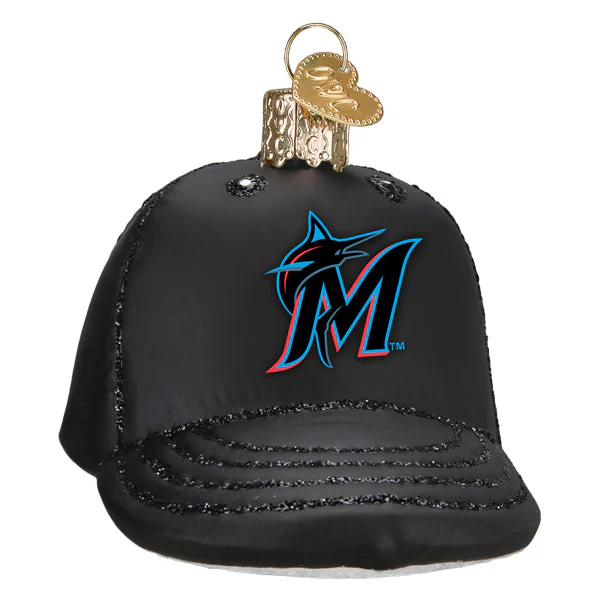Marlins Baseball Cap Ornament - Image 3