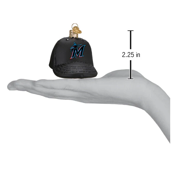 Marlins Baseball Cap Ornament - Image 4