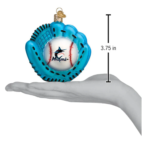 Marlins Baseball Mitt Ornament - Image 5