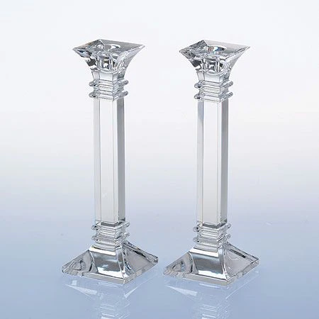 Marquis by Waterford Treviso Set of Two 10" Crystal Candle Holders - Image 3
