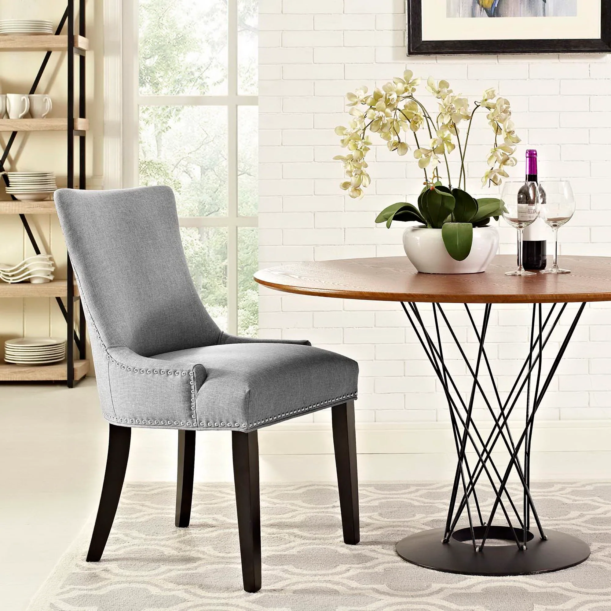 Marquis Fabric Dining Chair by Modway - Image 8