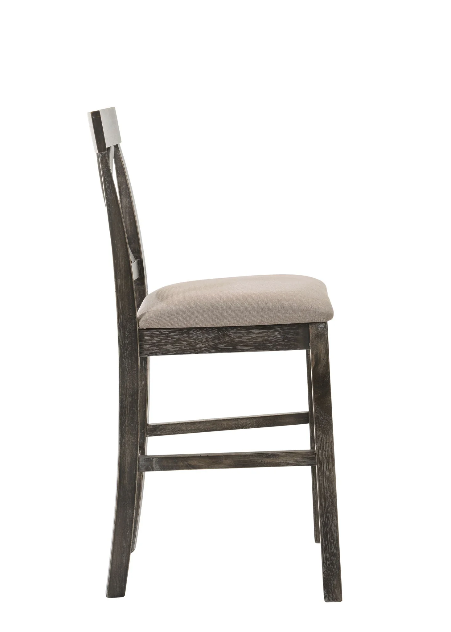 Martha II - Weathered Counter Height Chair (Set of 2) - Gray / Tan - Image 2