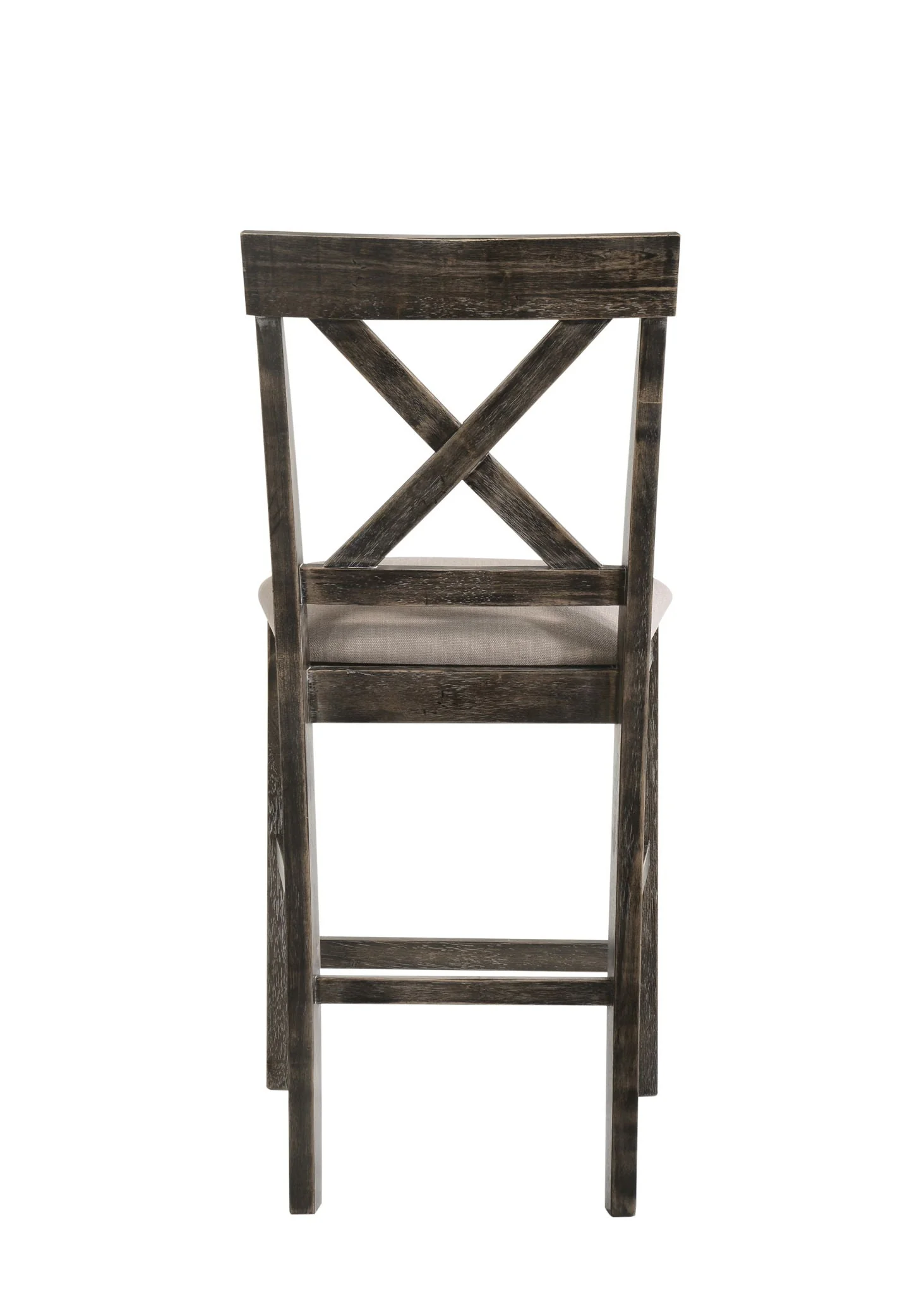 Martha II - Weathered Counter Height Chair (Set of 2) - Gray / Tan - Image 4