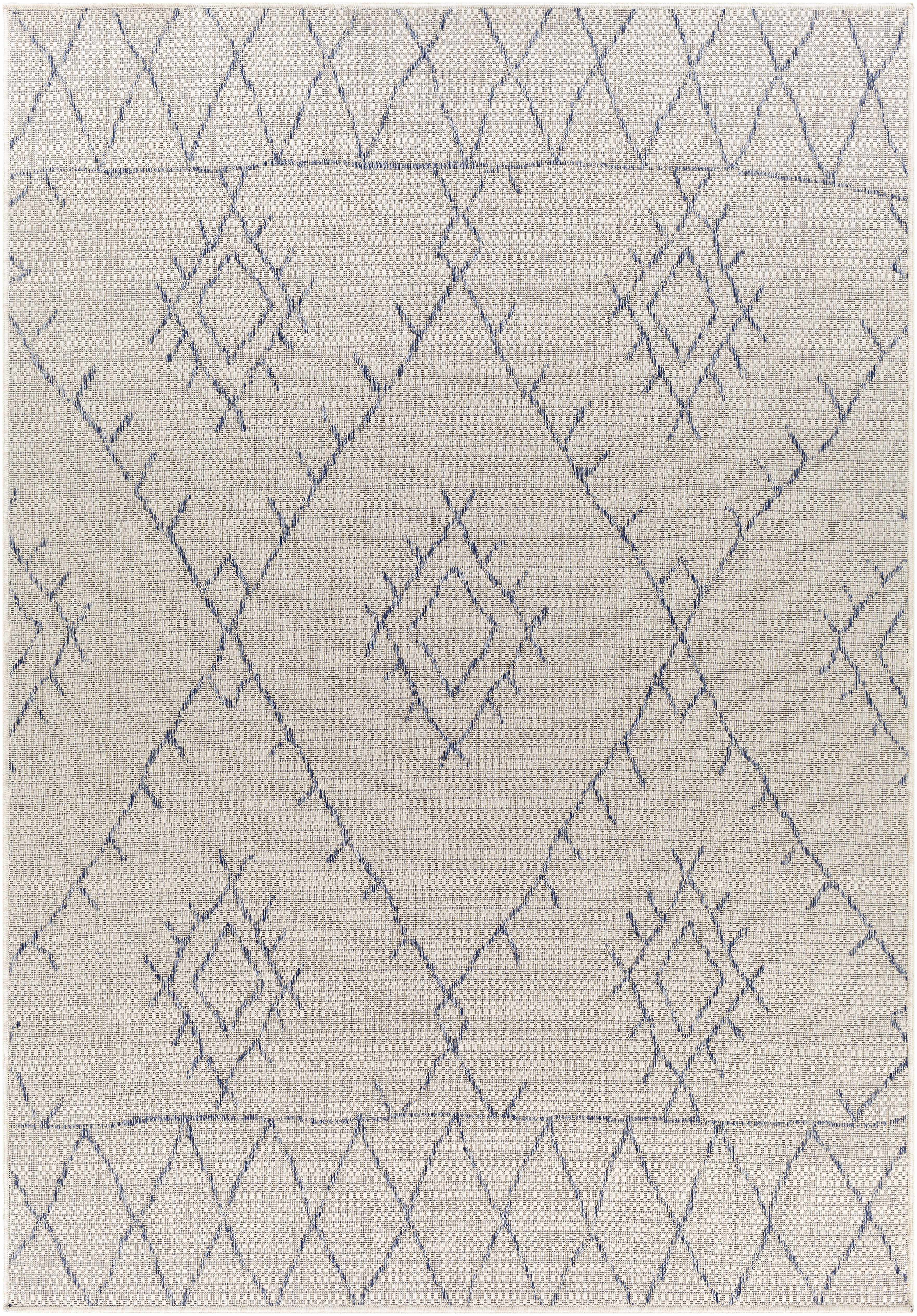 Marwood Gray&Blue Nordic Rug - Clearance