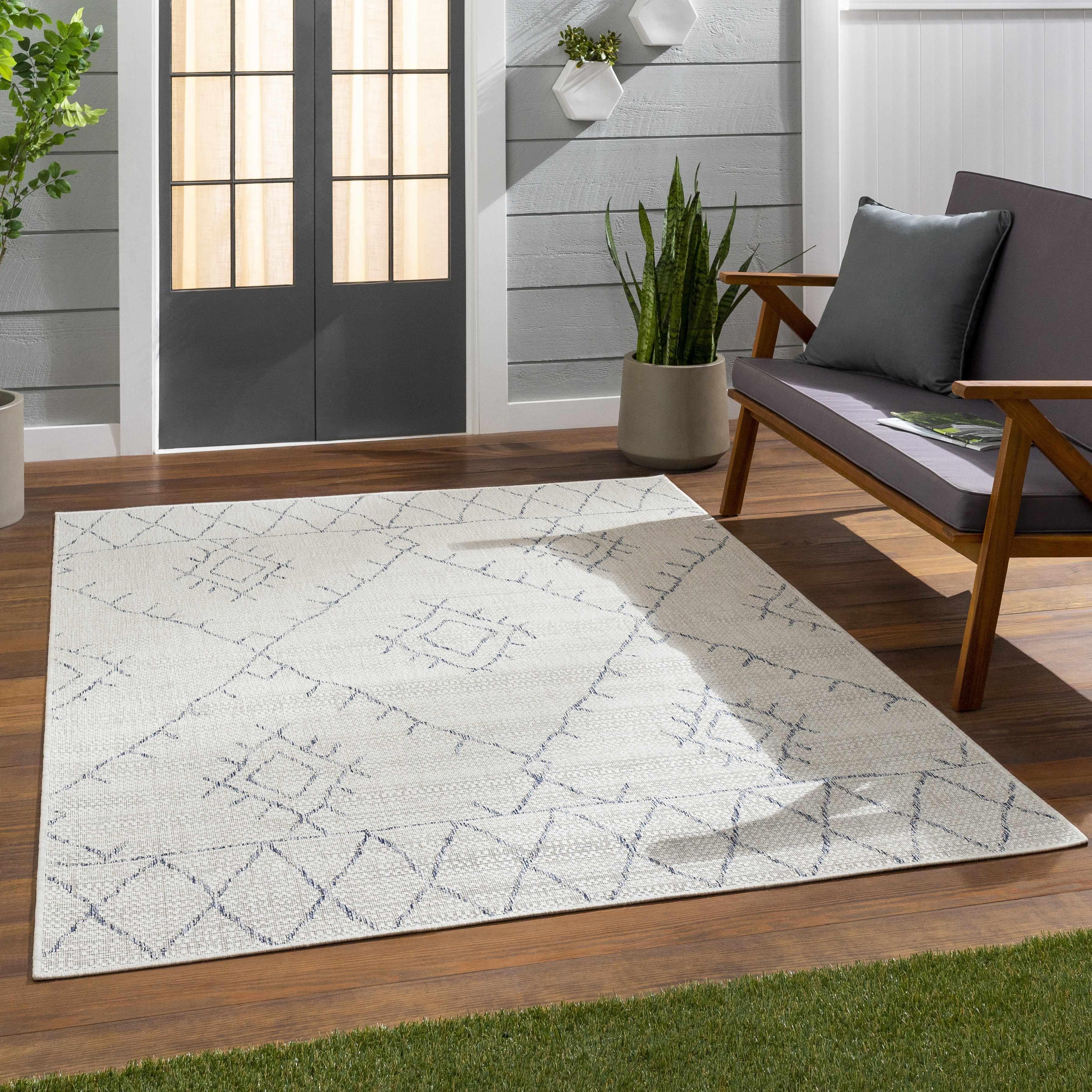 Marwood Gray&Blue Nordic Rug - Clearance - Image 3