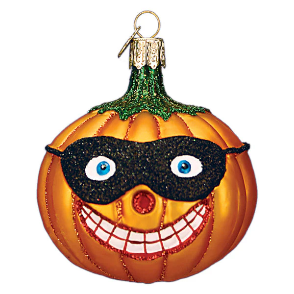 Masked Jolly Jack O'lantern Ornament - Image 3