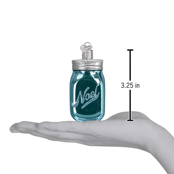 Mason Jar Ornament by Old World Christmas - Image 6