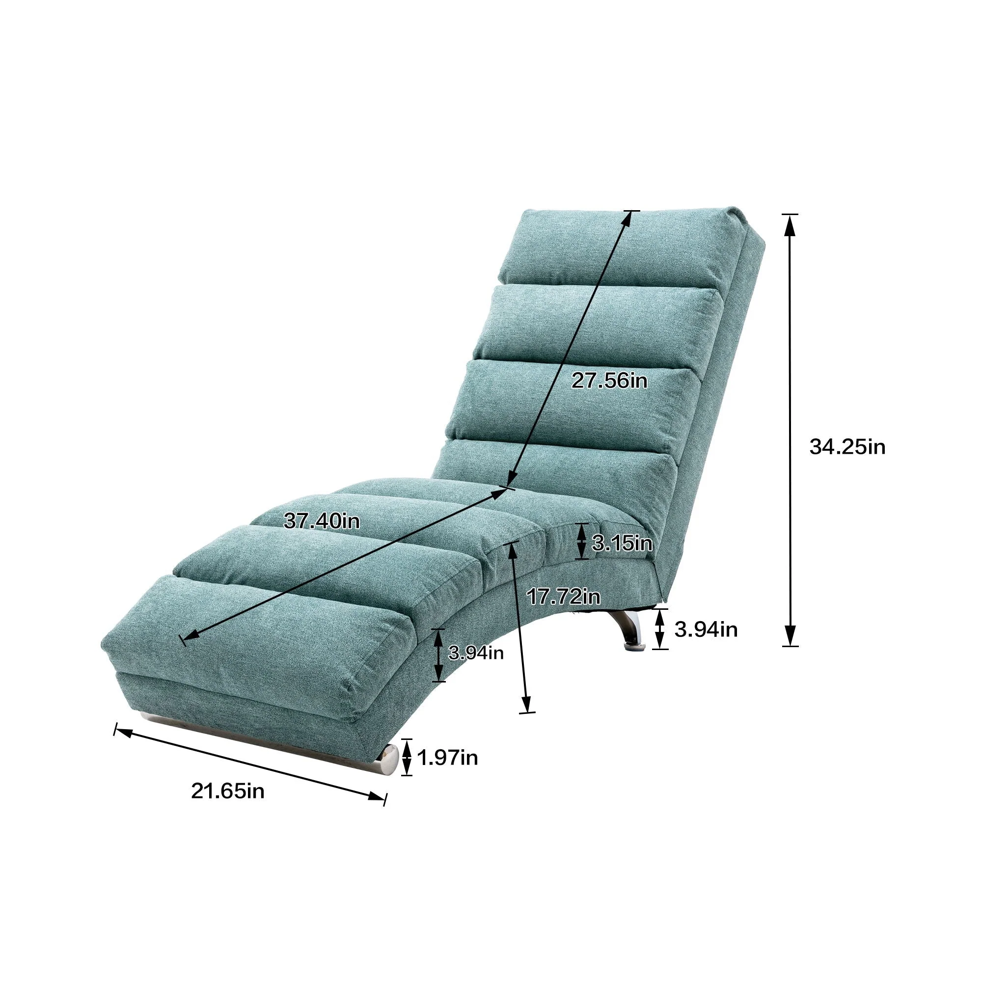 Massage Chaise Lounge Indoor With Remote Control, Ergonomic Electric Massage Lounger - Image 13