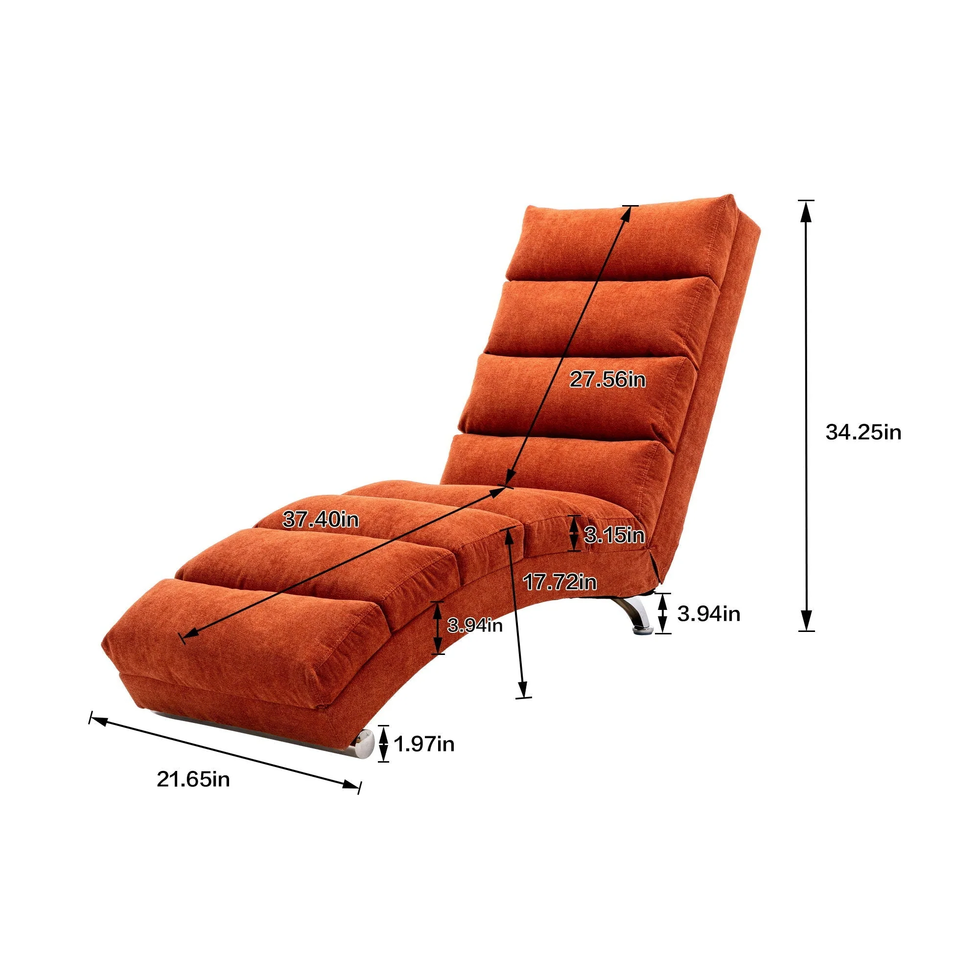 Massage Chaise Lounge Indoor With Remote Control, Ergonomic Electric Massage Lounger - Image 21