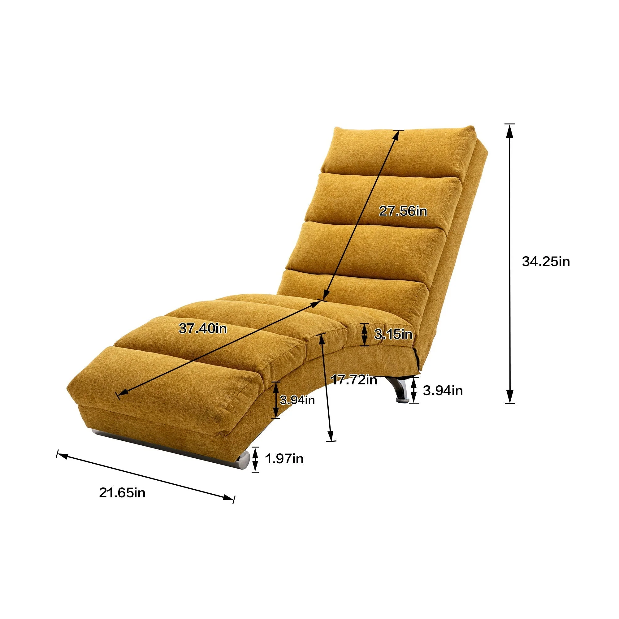 Massage Chaise Lounge Indoor With Remote Control, Ergonomic Electric Massage Lounger - Image 23