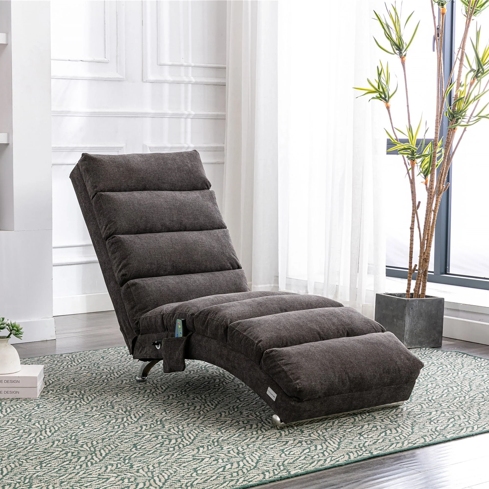 Massage Chaise Lounge Indoor With Remote Control, Ergonomic Electric Massage Lounger - Image 24