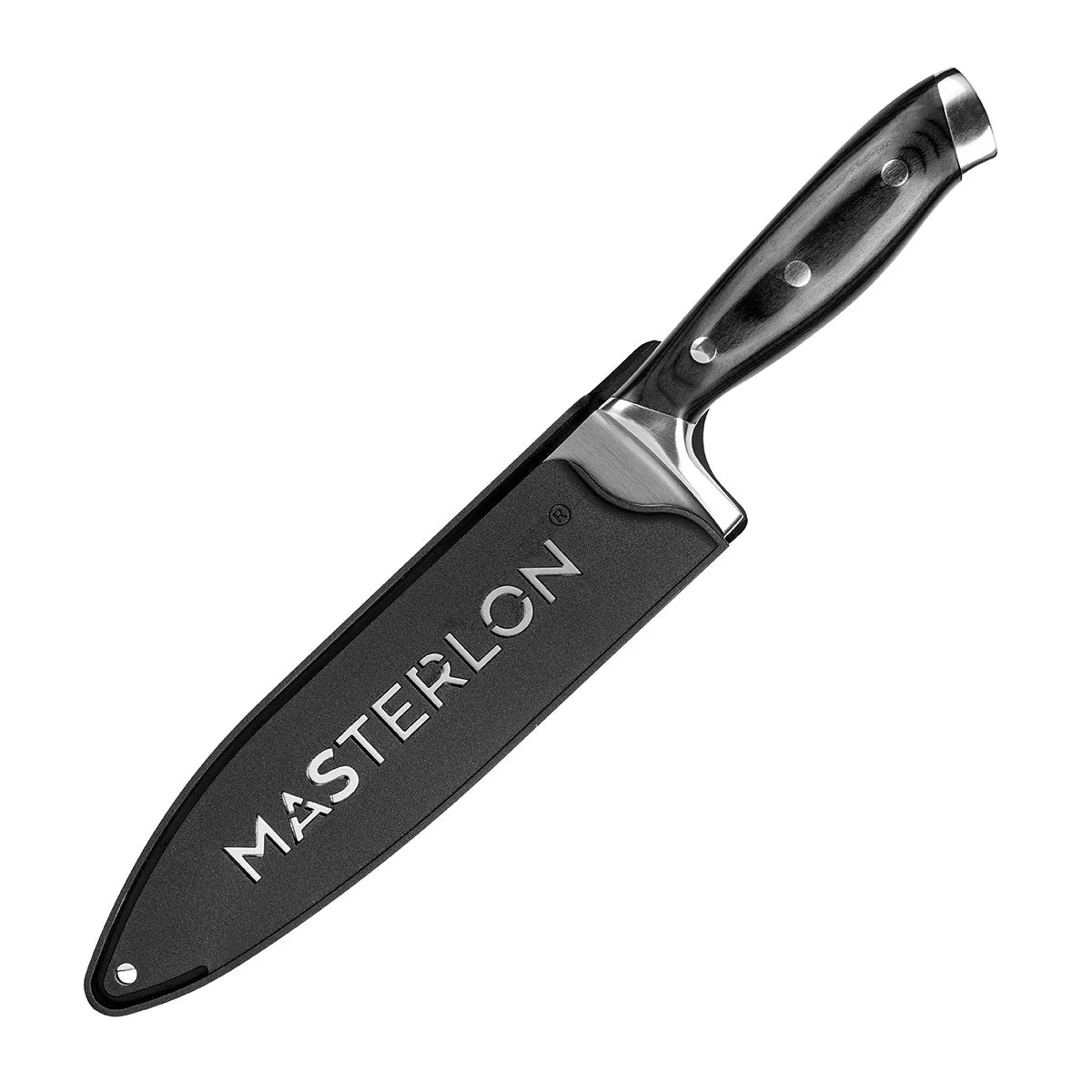 MASTERPAN Chef's Knife With Stainless Steel blade & Cover, 8" (20cm) - Image 4