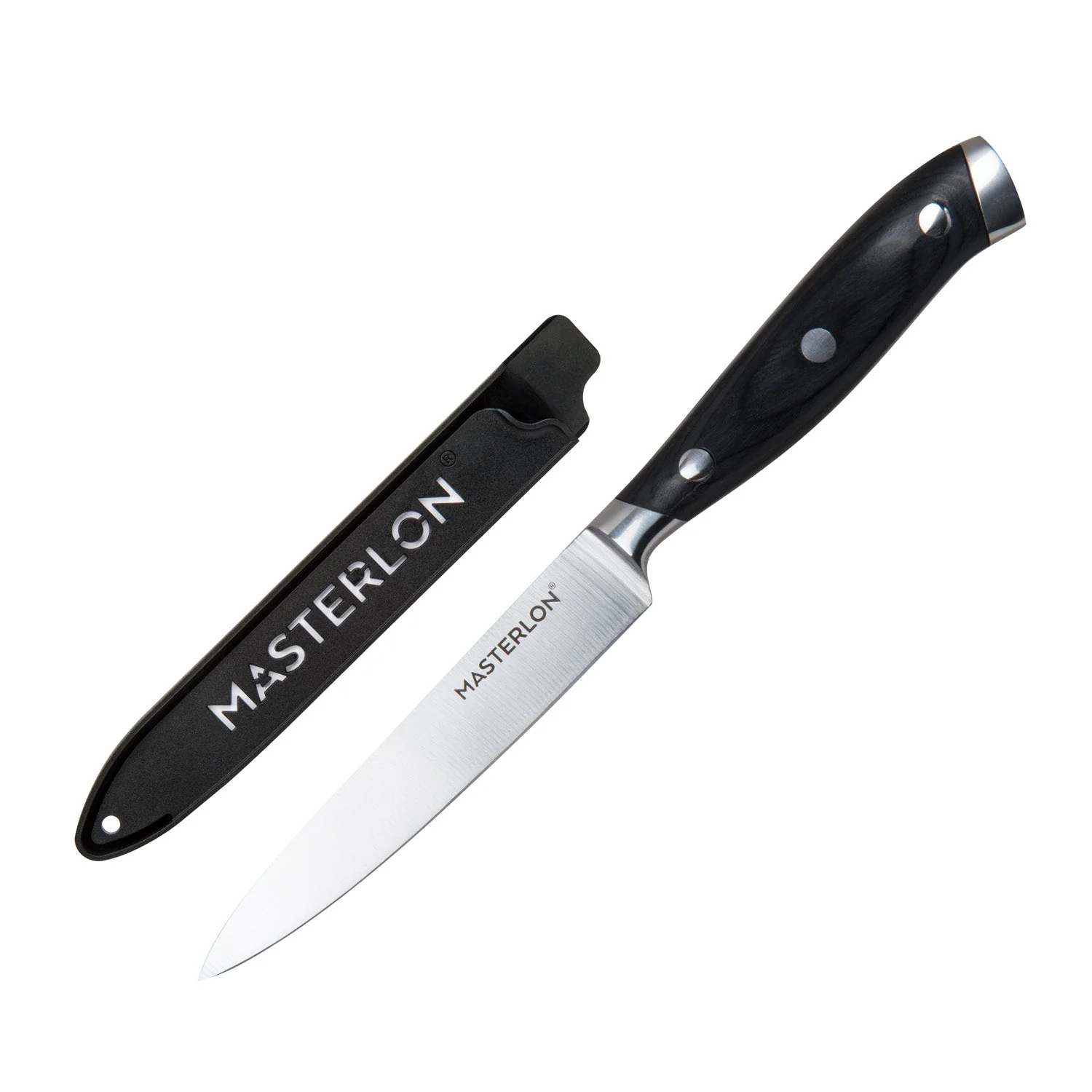 MASTERPAN Essential Chef’s Knife Bundle - 8" Chef’s Knife, 8" Slicer Knife & 7" Santoku Knife - Stainless Steel Blades with Protective Covers - Image 5