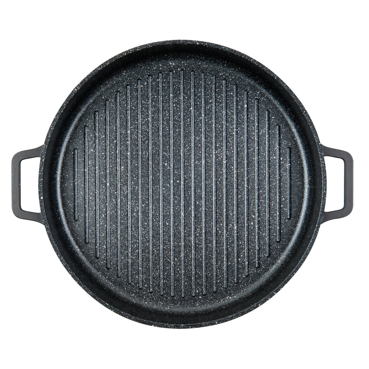 MASTERPAN Nonstick Stovetop Oven Grill Pan & Stainless Steel Lid, Black 12" (30cm) - Image 4
