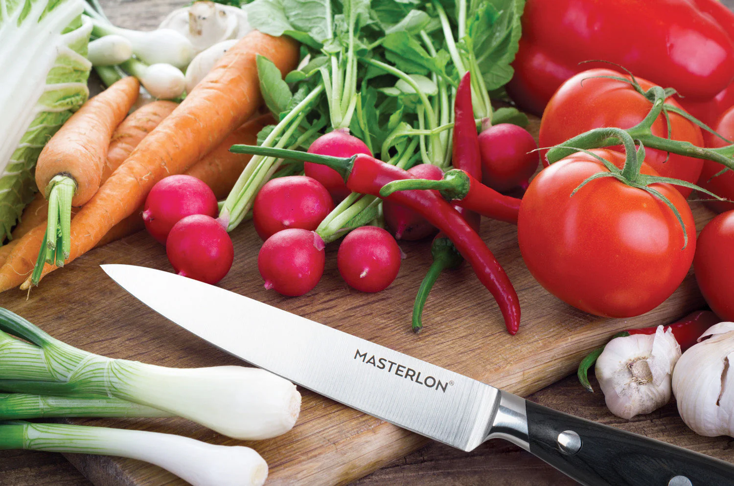 MASTERPAN Slicer Knife With Stainless Steel blade & Cover, 8" (20cm) - Image 6