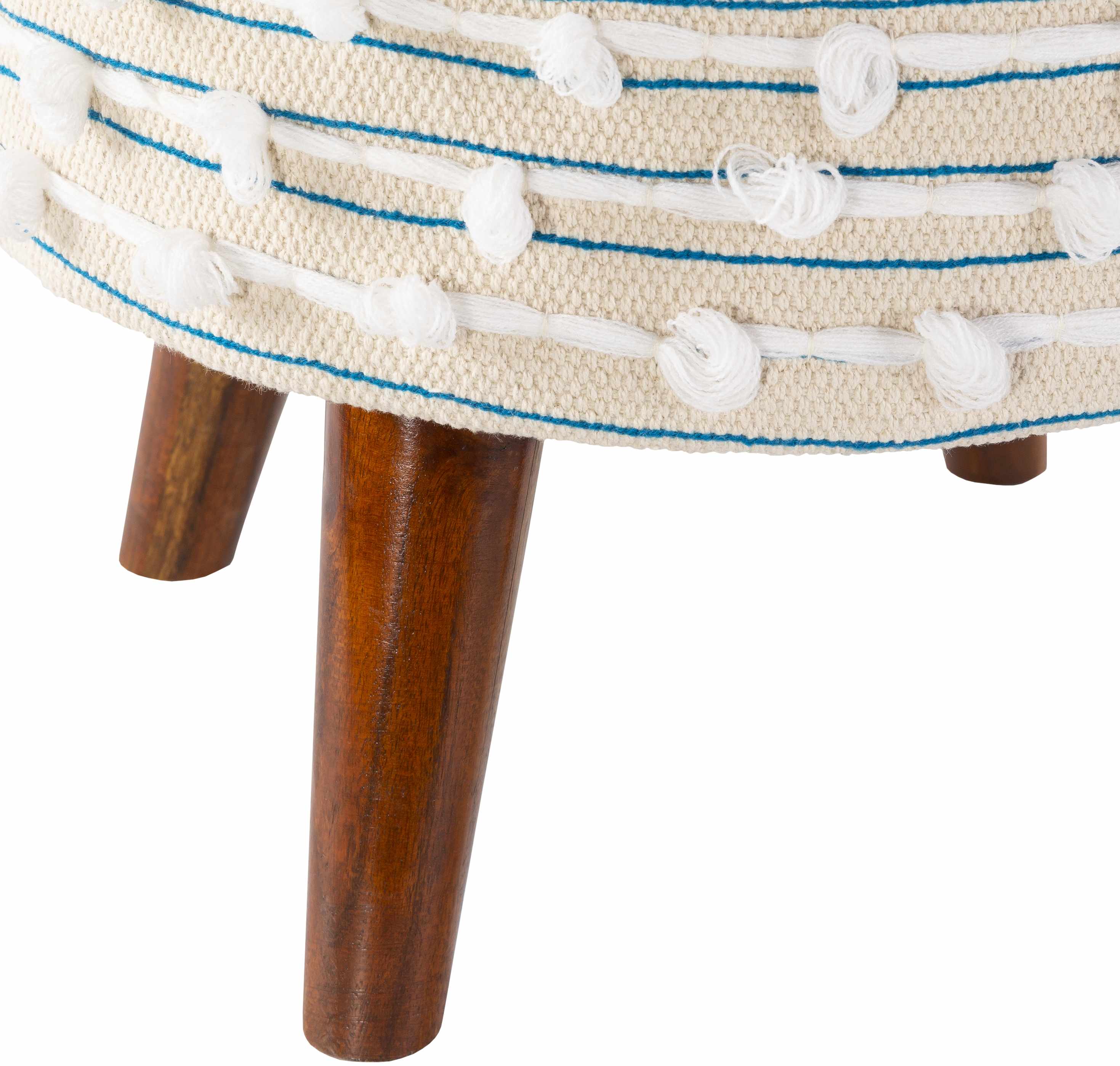 Matagami Beige Hand Woven Stool - Image 5