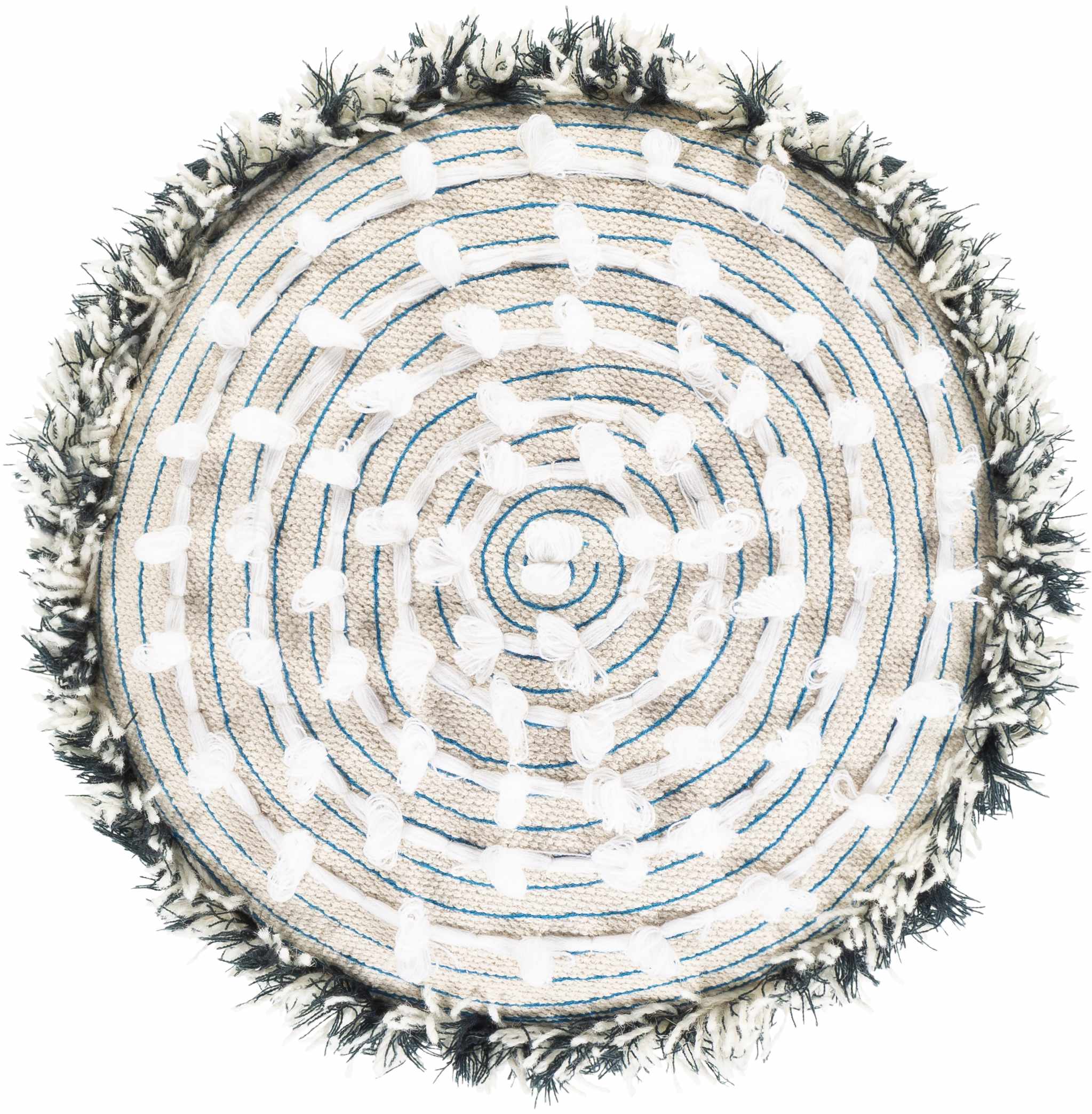 Matagami Beige Hand Woven Stool - Image 7