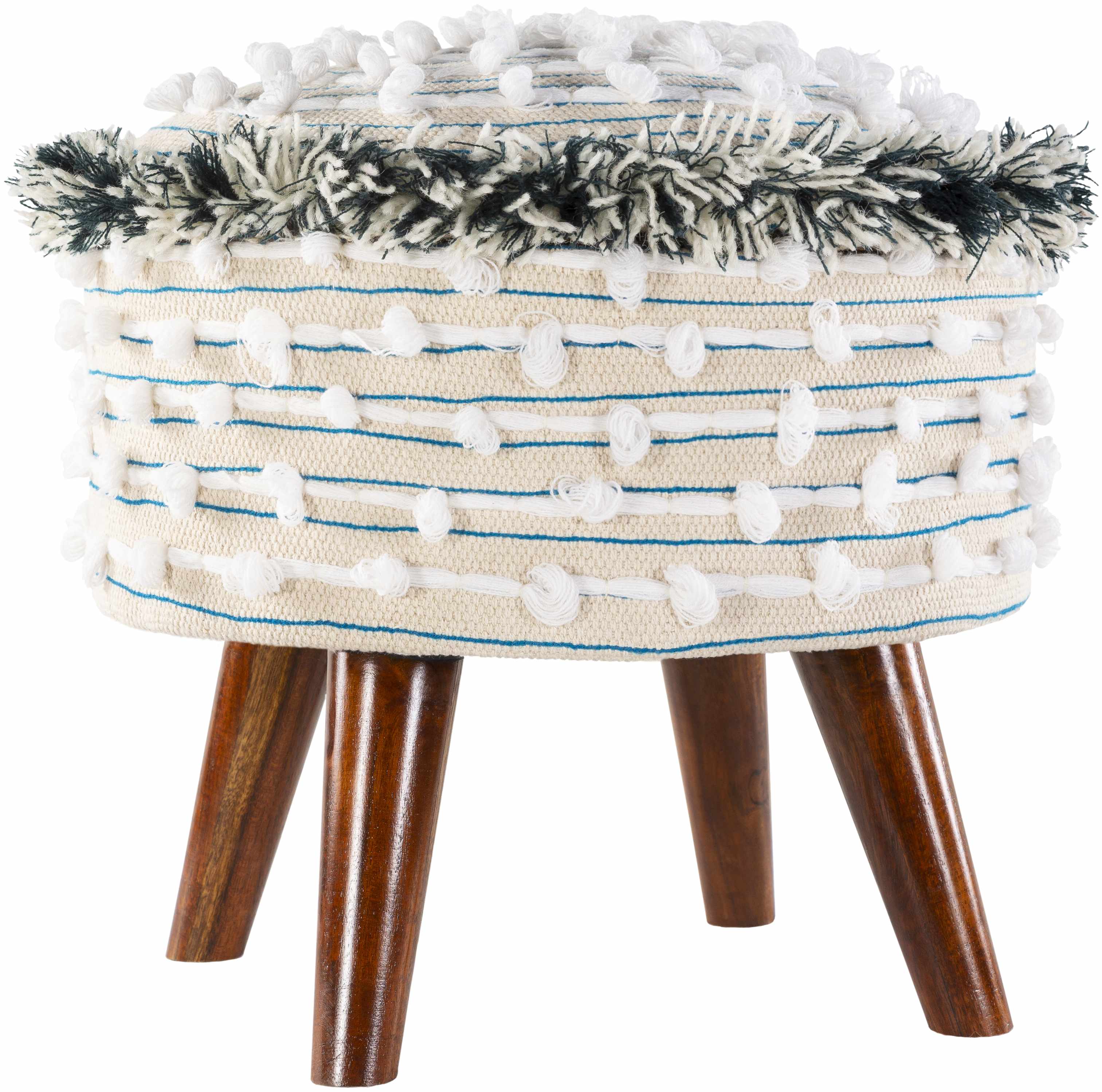 Matagami Beige Hand Woven Stool - Image 8
