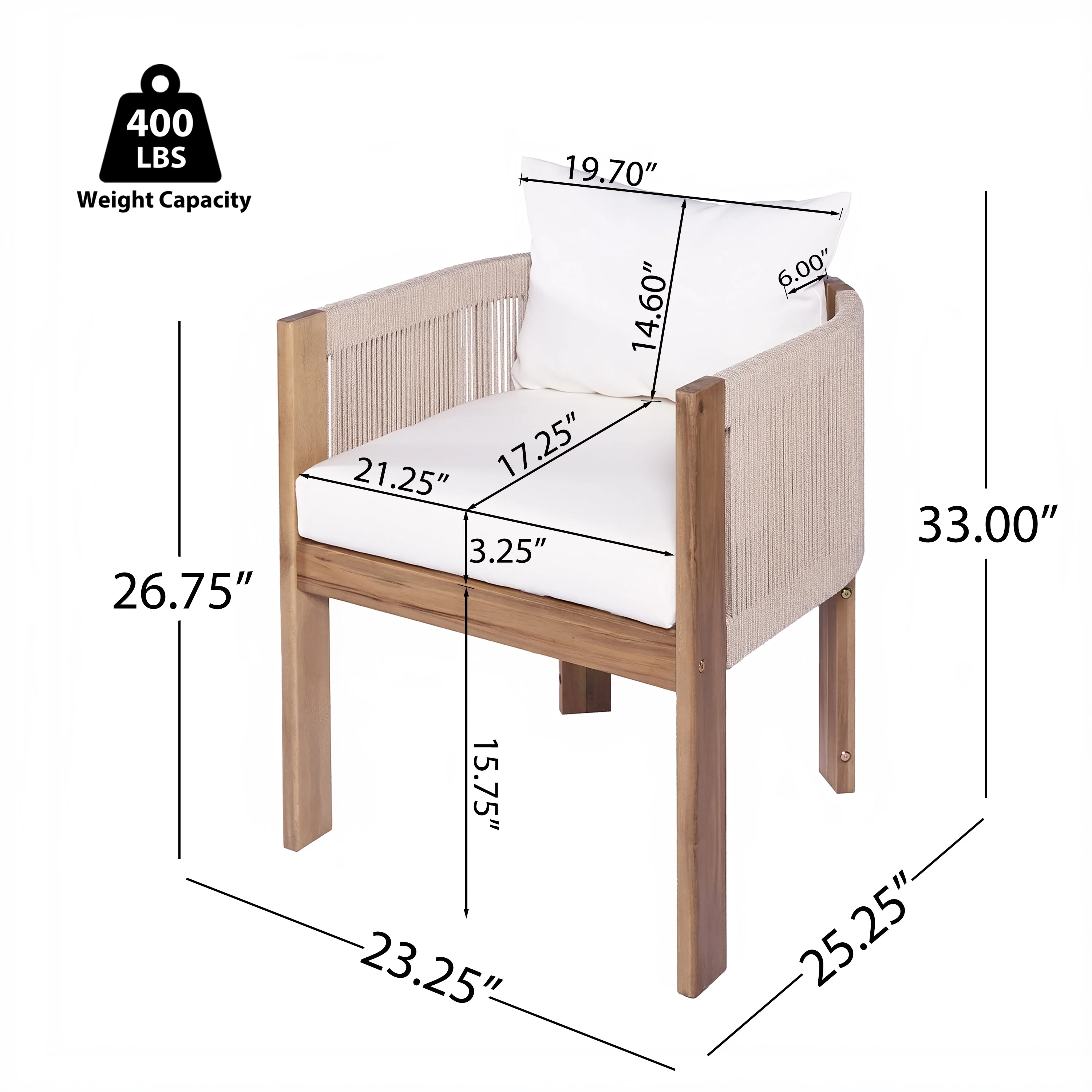 Matera Outdoor Patio 7PCS Dining Set - Image 12