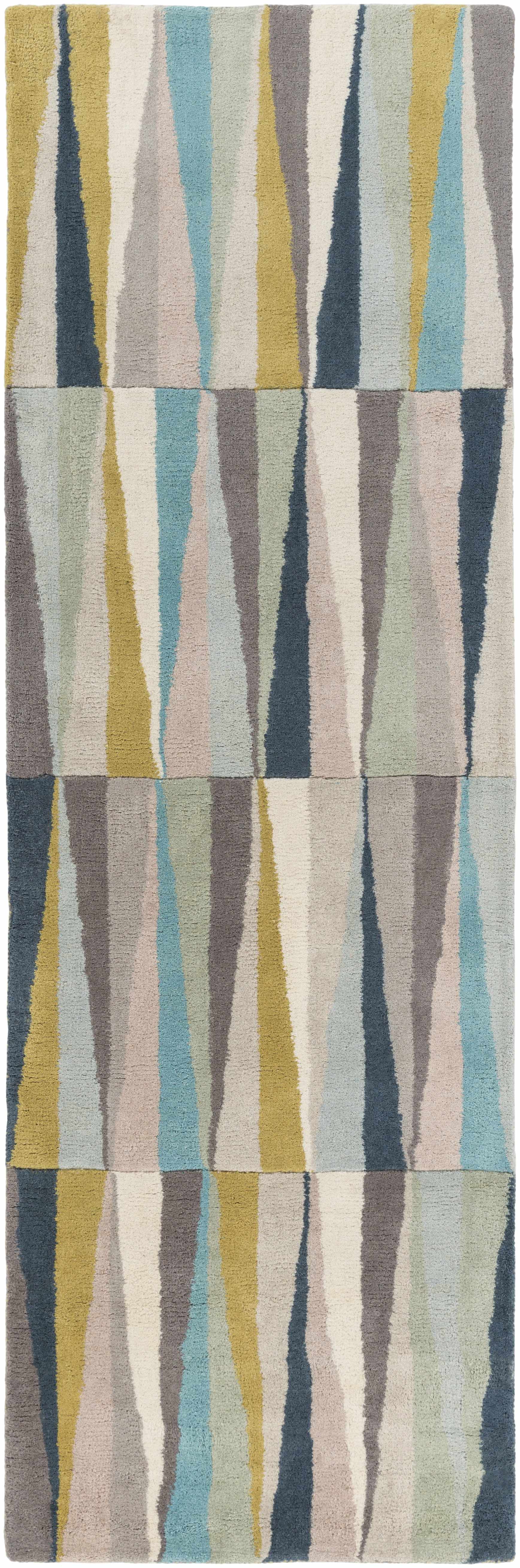Mathiston Geometric Triangles Wool Rug - Image 6