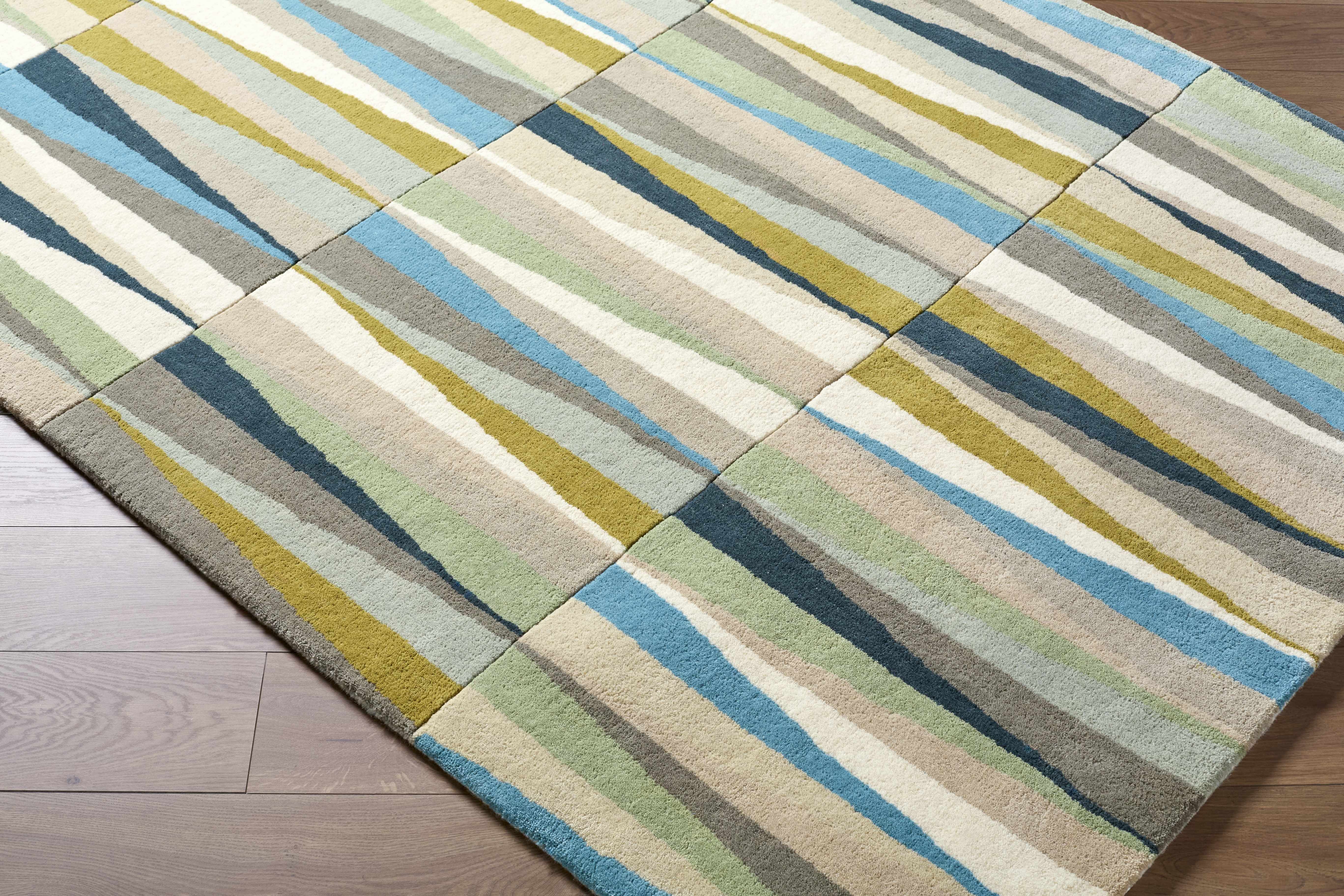 Mathiston Geometric Triangles Wool Rug - Image 9