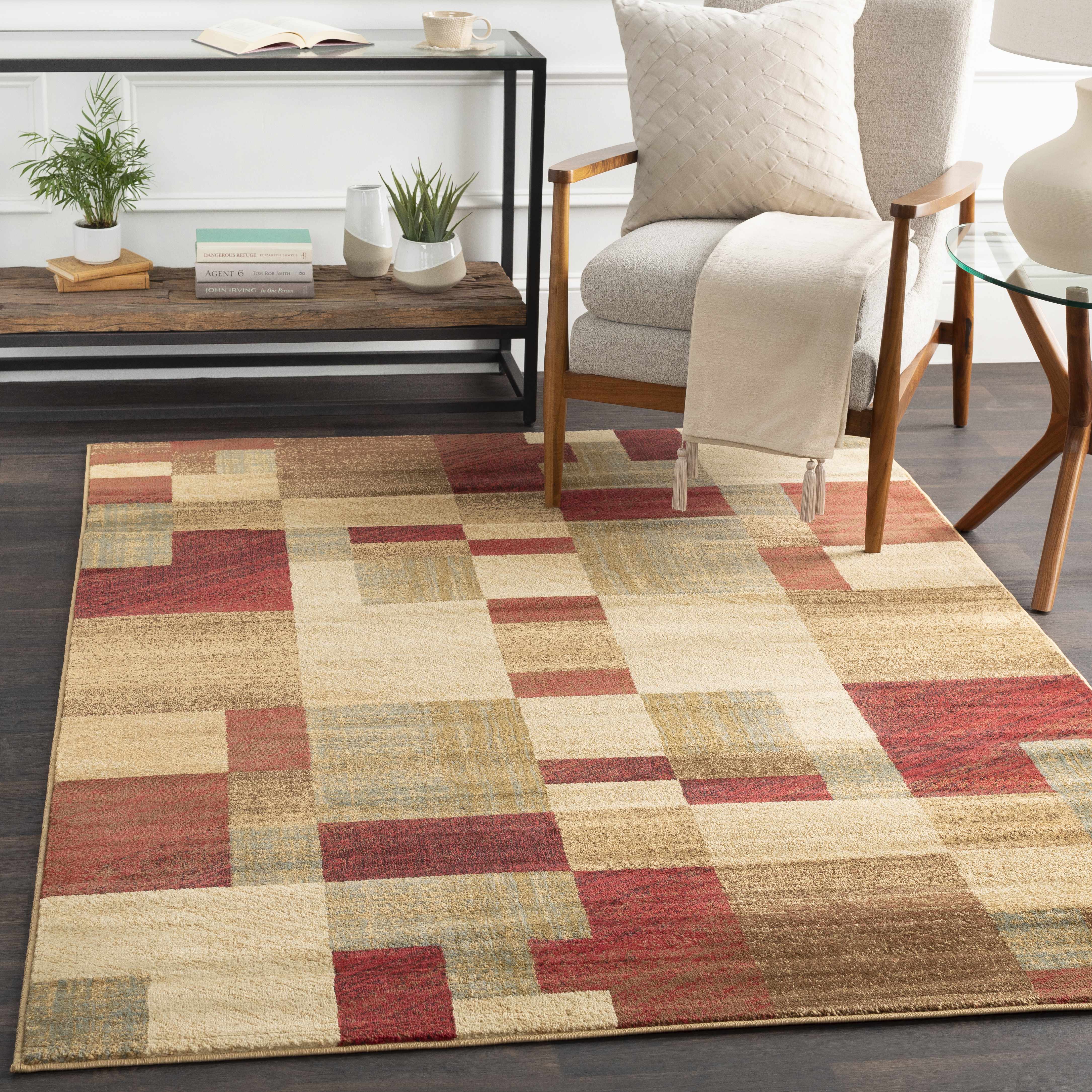 Maumee Brown Mosaic Performance Rug - Clearance - Image 2