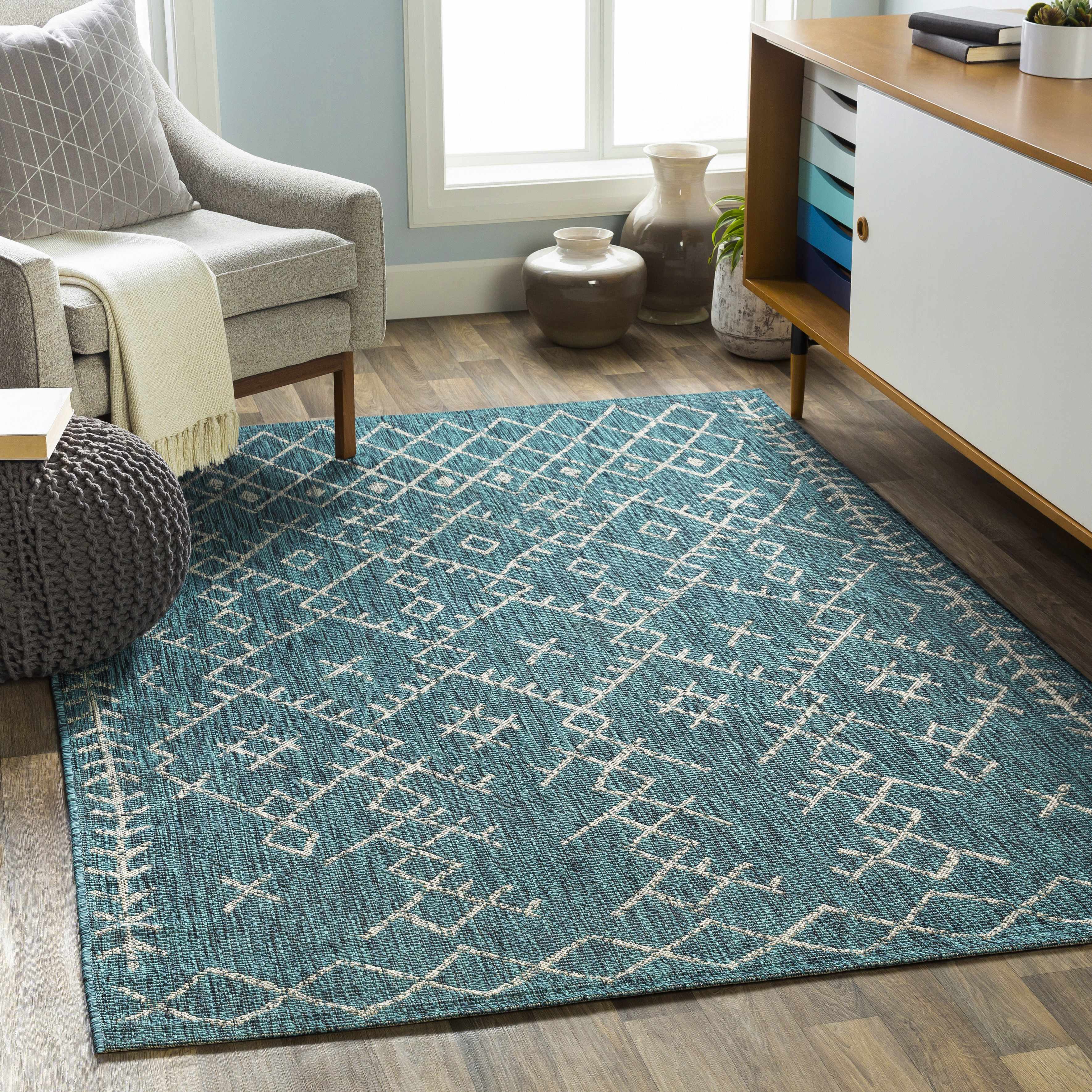 Maunawili Aqua Nordic Rug - Image 2