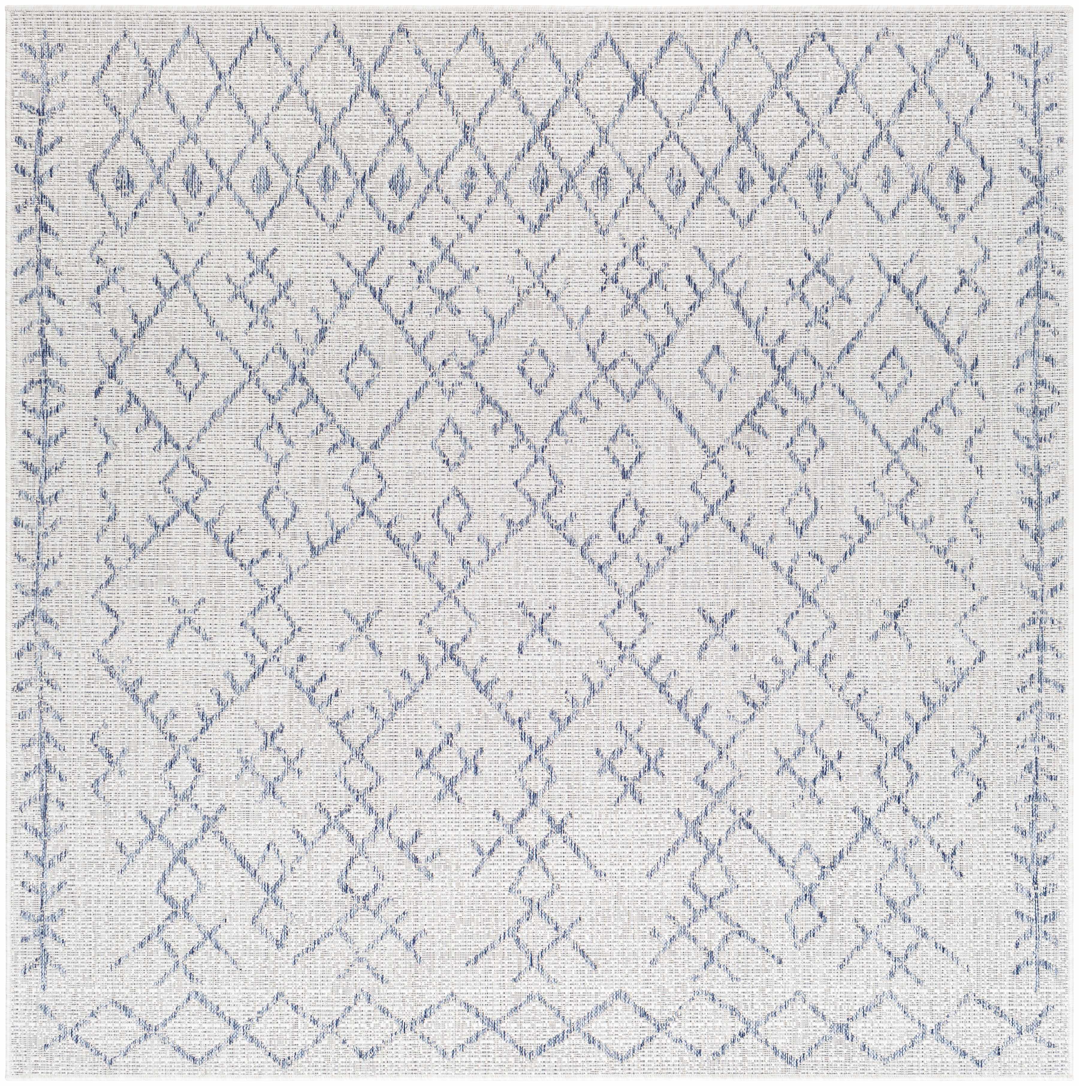 Maunawili Blue Detailed Gray Rug - Clearance - Image 10
