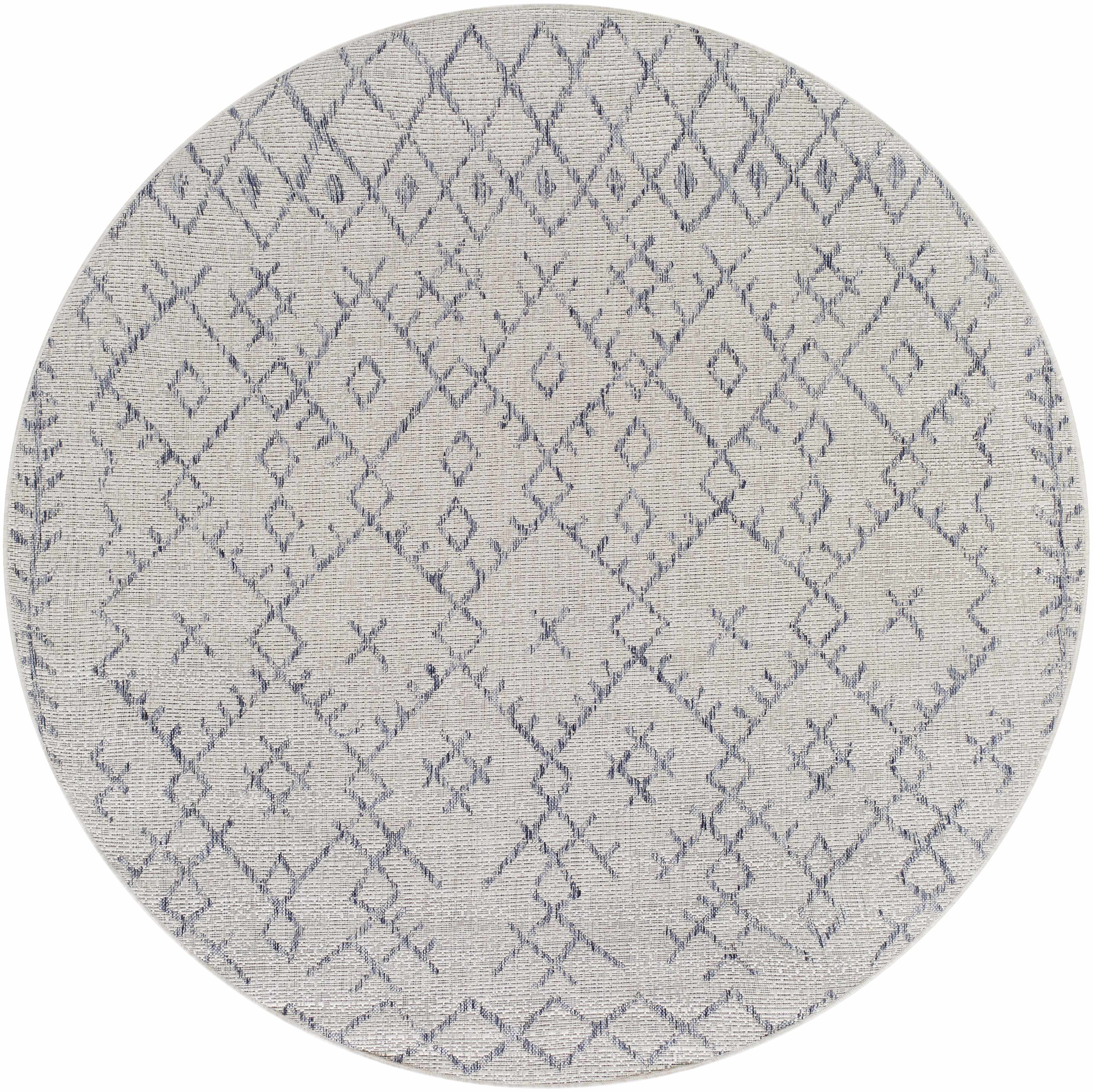Maunawili Blue Detailed Gray Rug - Clearance - Image 12