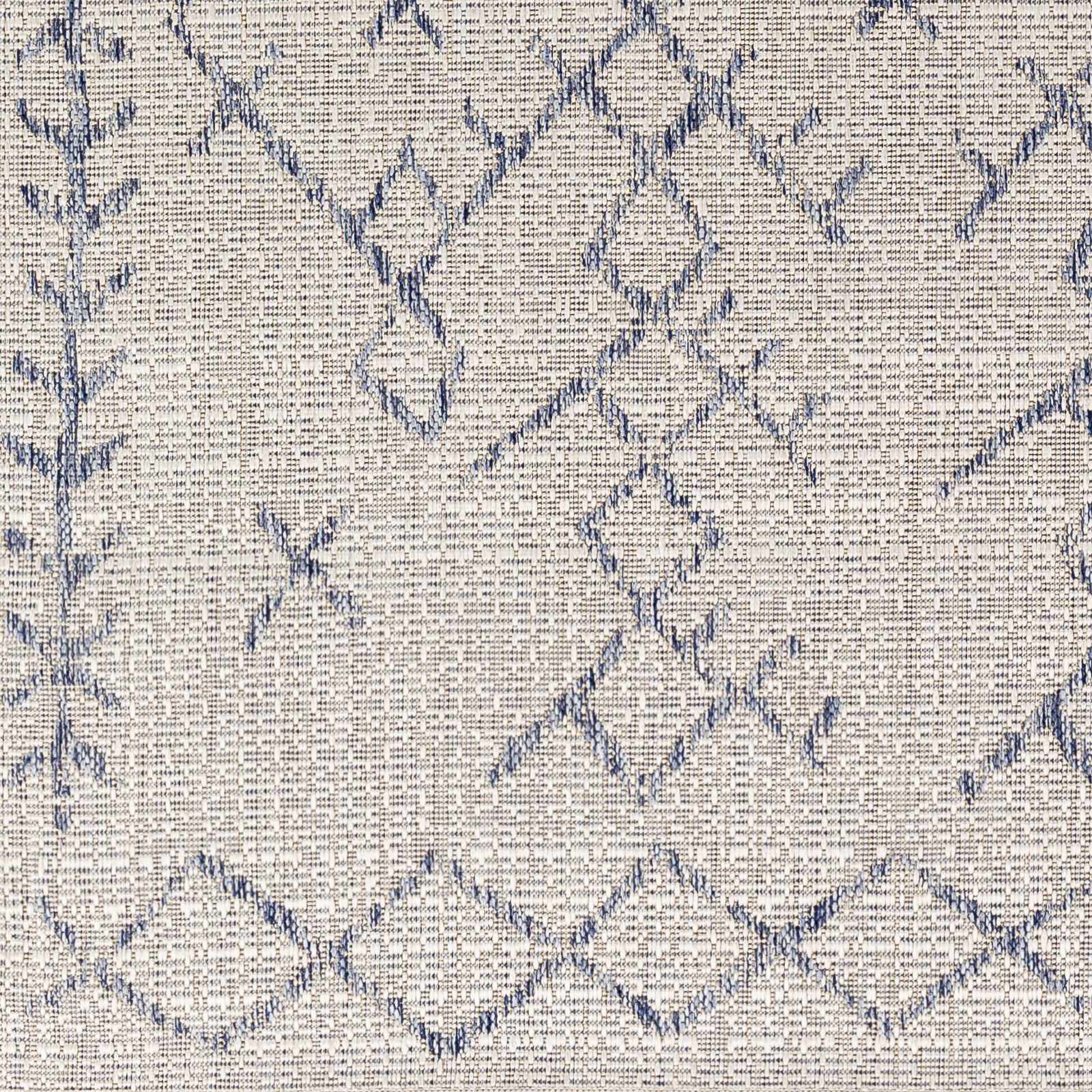 Maunawili Blue Detailed Gray Rug - Clearance - Image 7