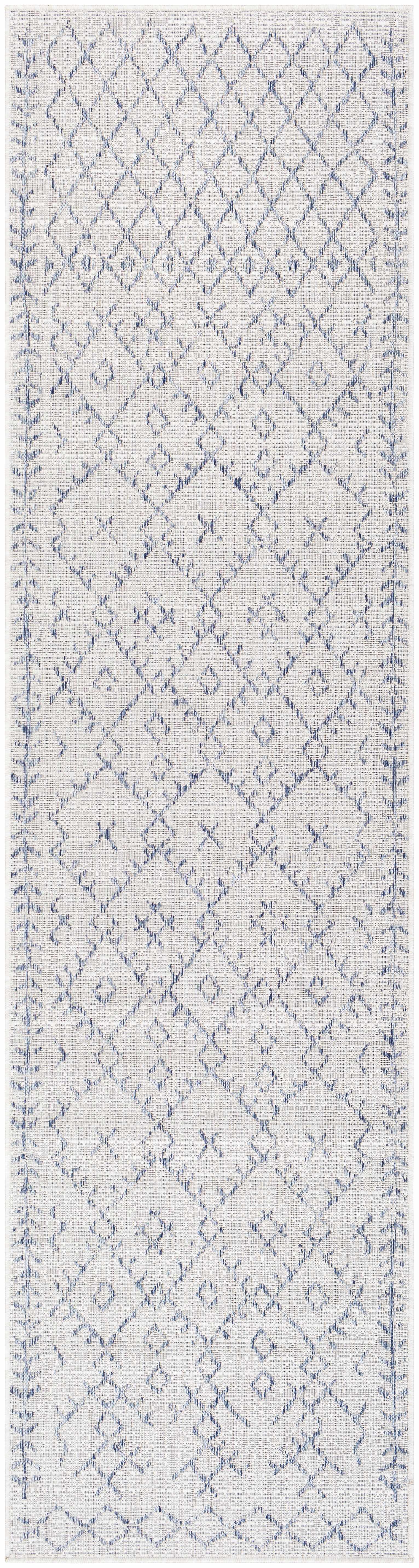 Maunawili Blue Detailed Gray Rug - Clearance - Image 8