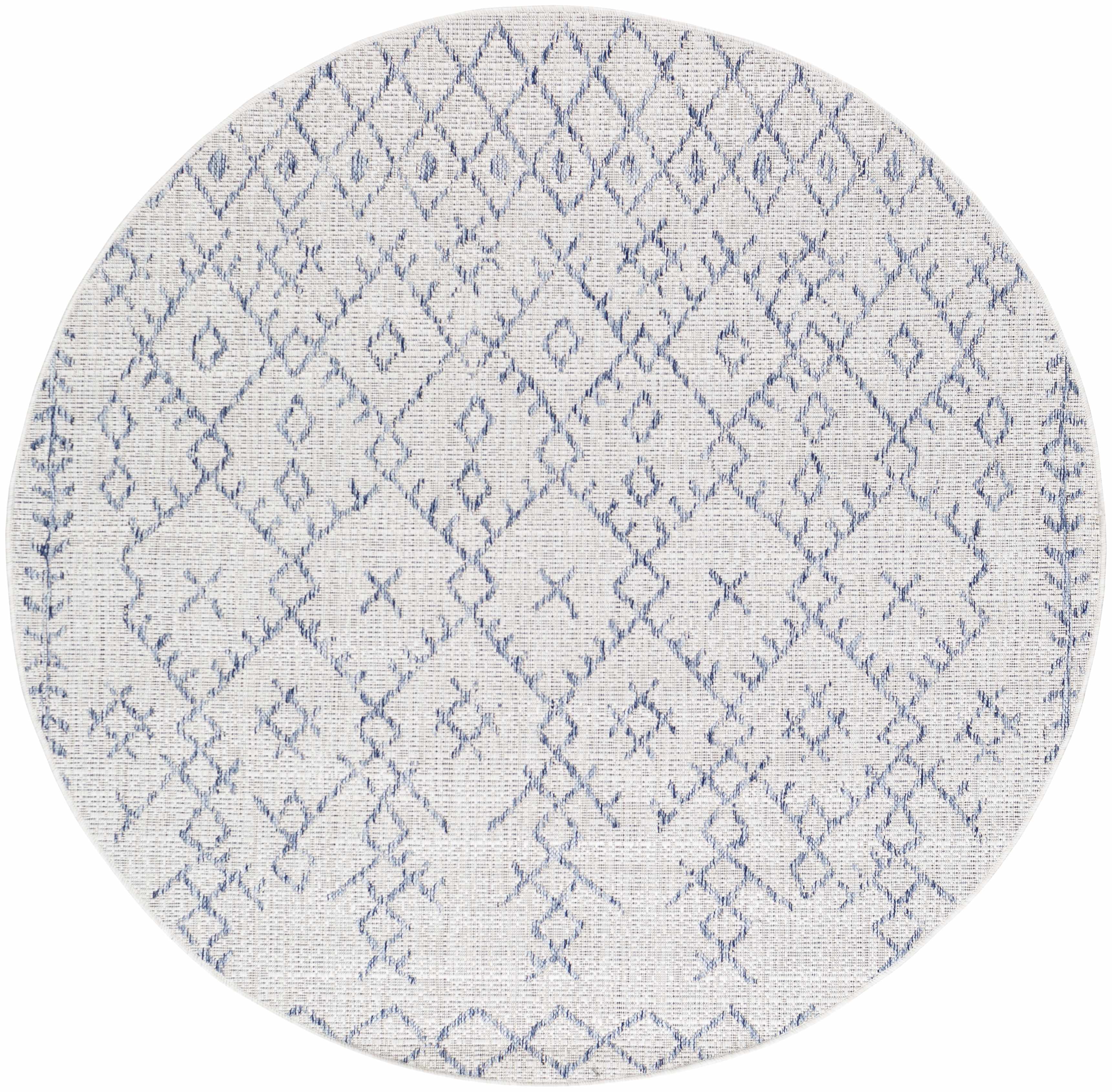 Maunawili Blue Detailed Gray Rug - Clearance - Image 9