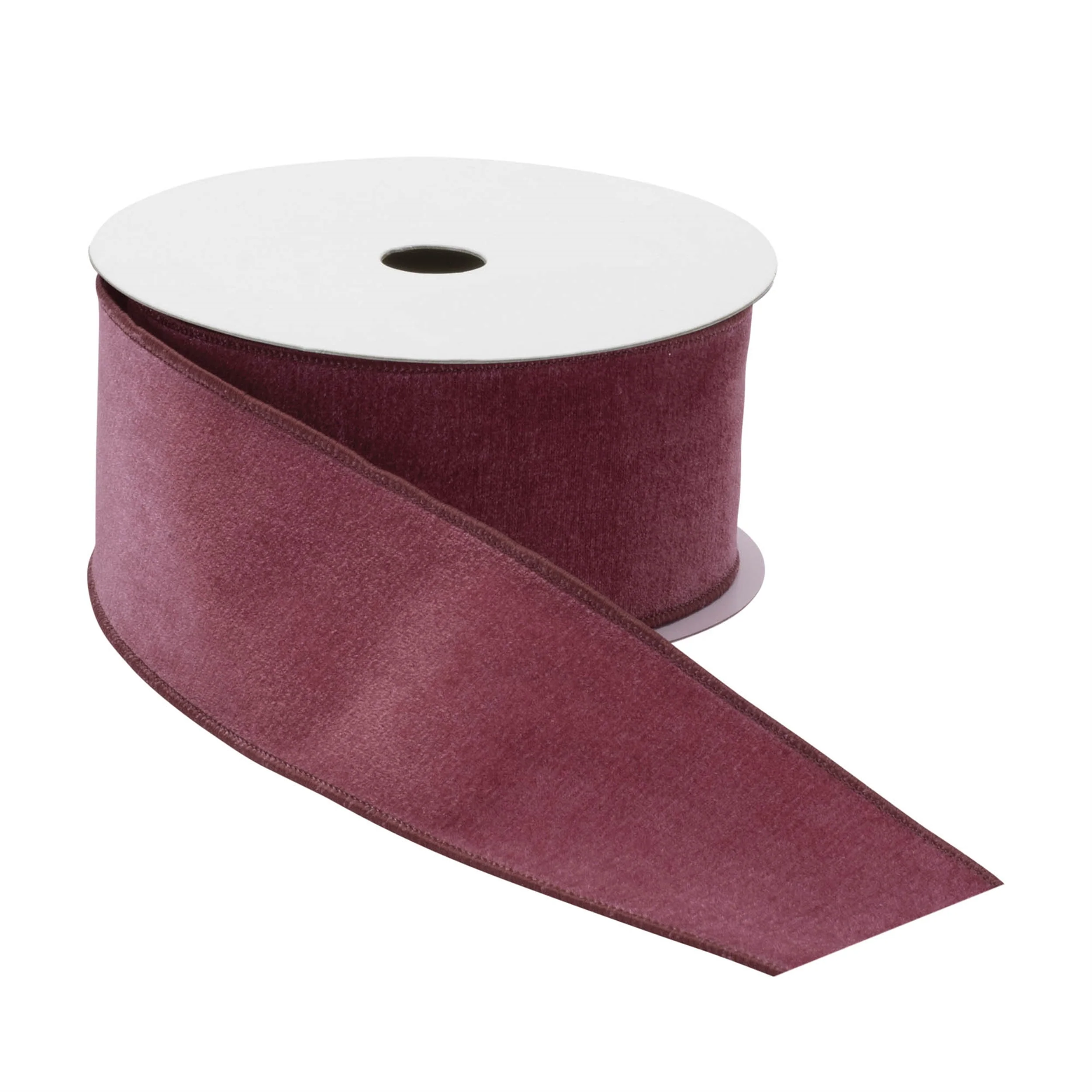 Mauve Red Wired Ribbon 2.5" x 10 Yds. - Image 2