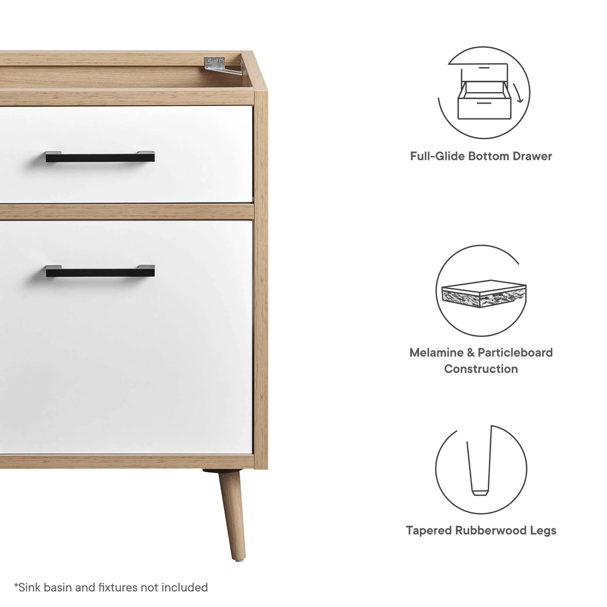 Maverick 24" Bathroom Vanity Cabinet Sink Basin Not Included by Modway - Image 2